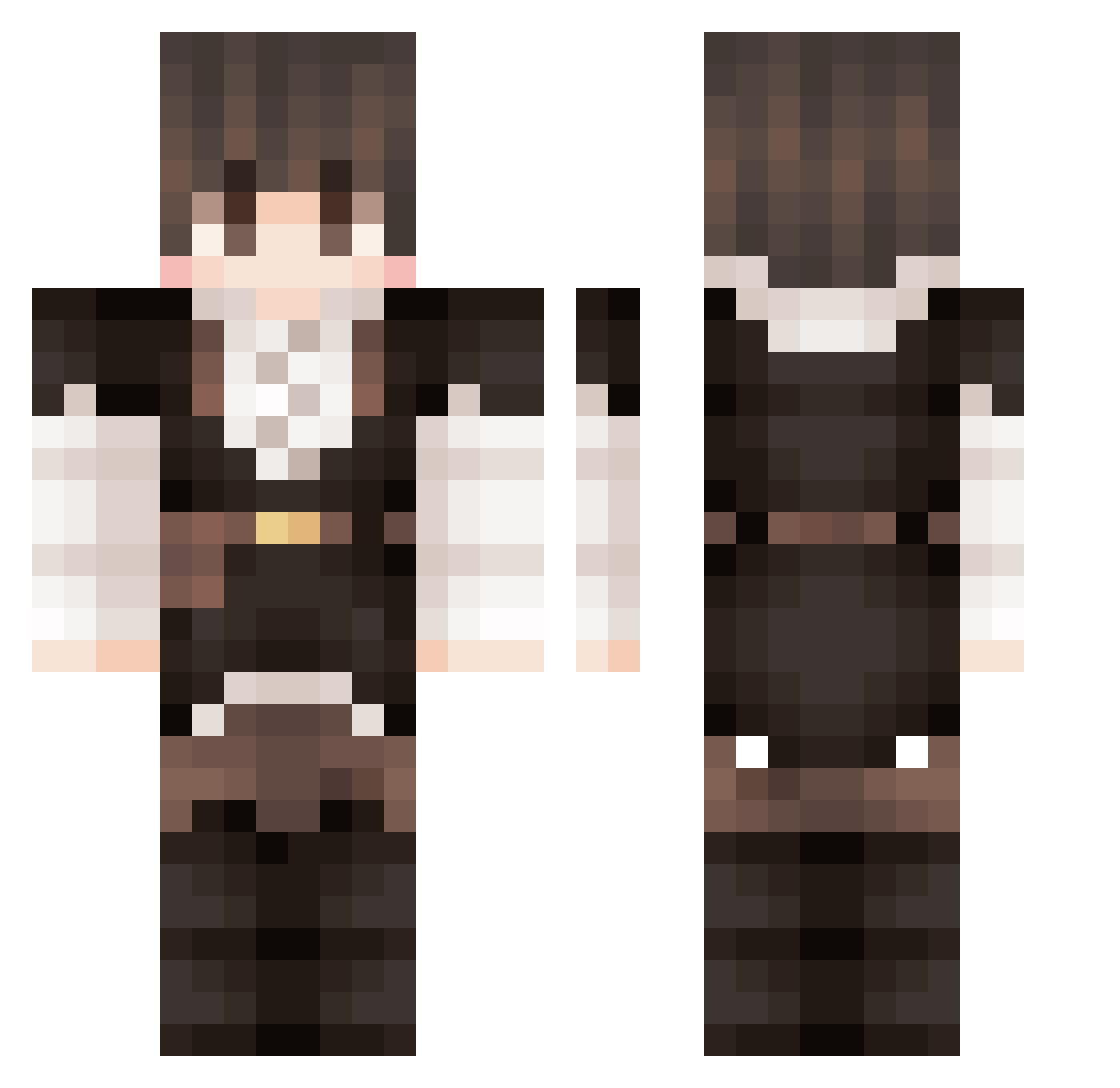 Venta12 Minecraft skin, front and back view