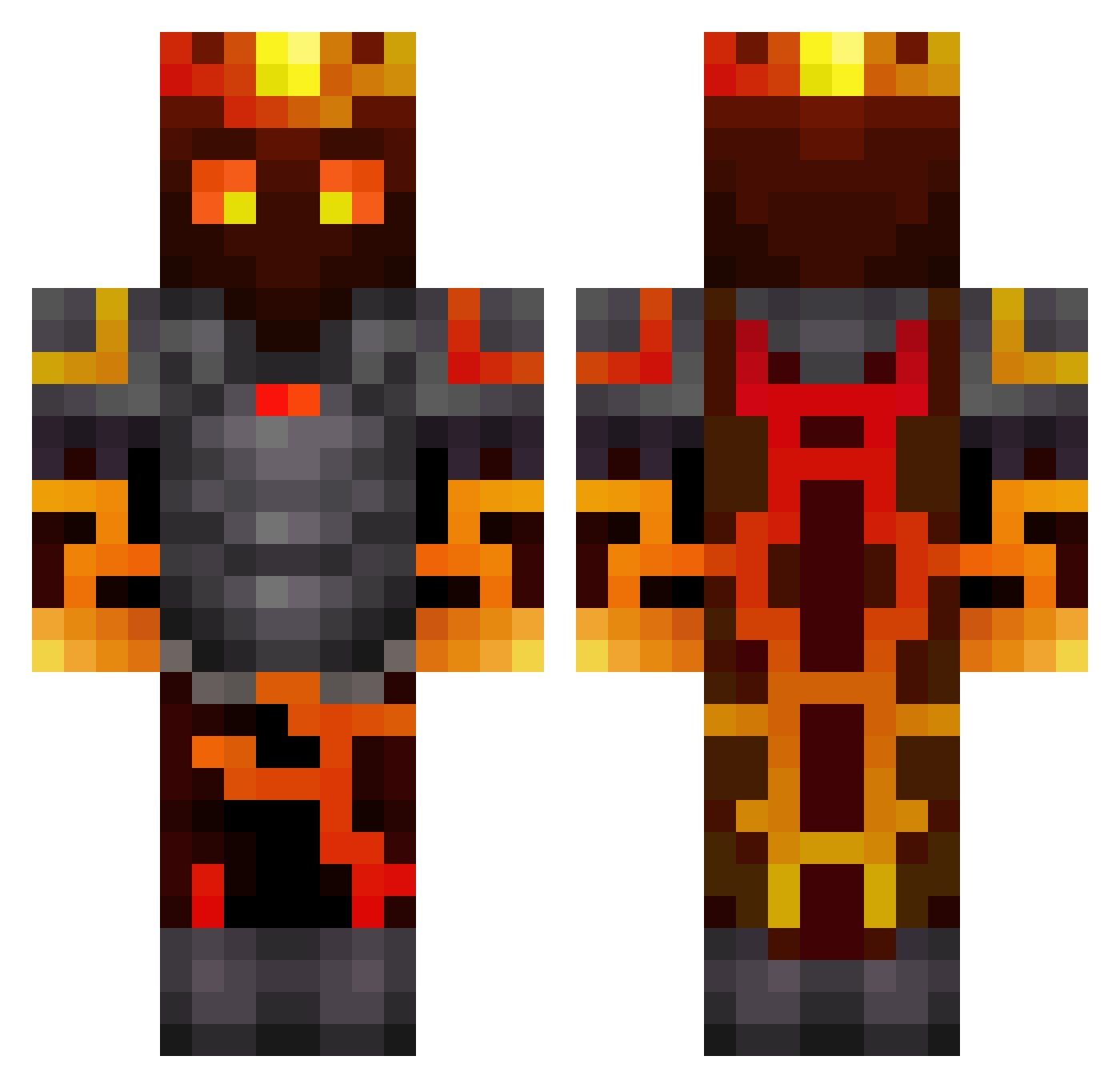 ChronicallyEpic Minecraft skin, front and back view