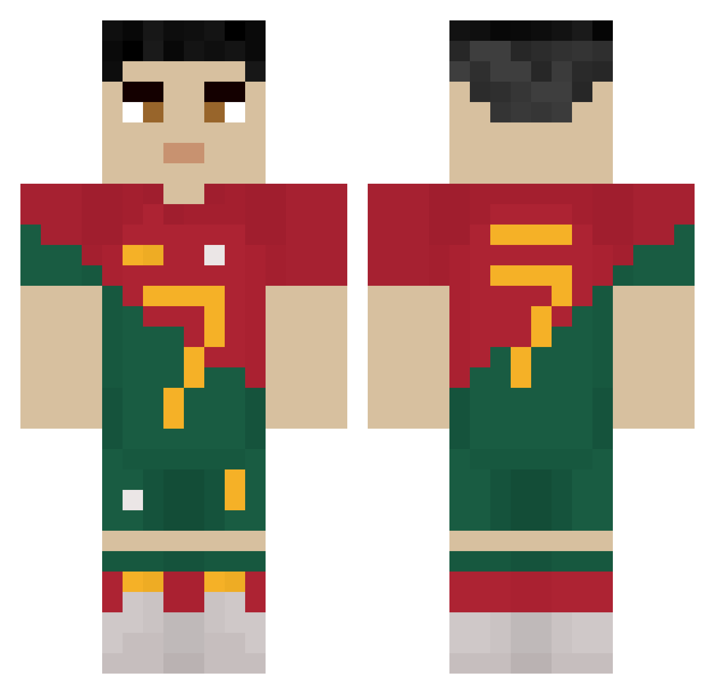 MarcoPolo1989 Minecraft skin, front and back view