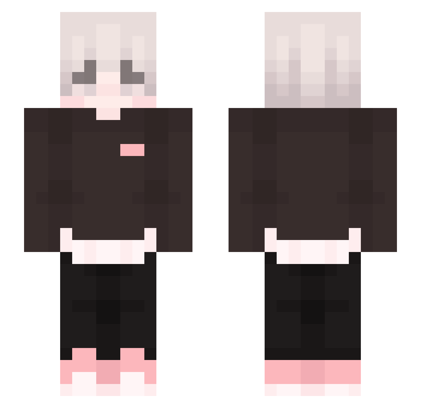 FabeQ_Gaming Minecraft skin, front and back view