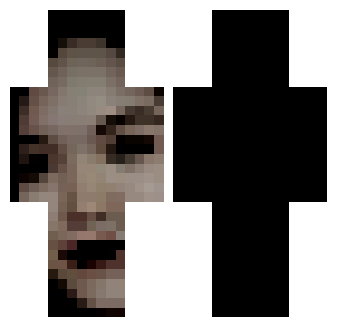 tripoviiiiiiiich Minecraft skin, front and back view