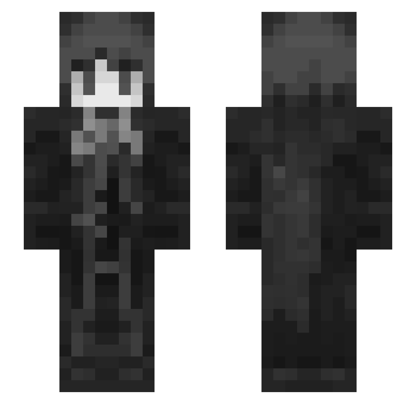 remketsu Minecraft skin, front and back view