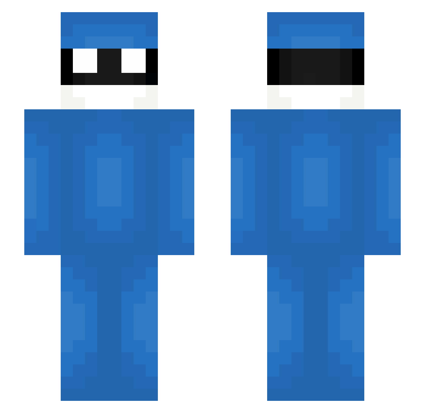 yuun24 Minecraft skin, front and back view