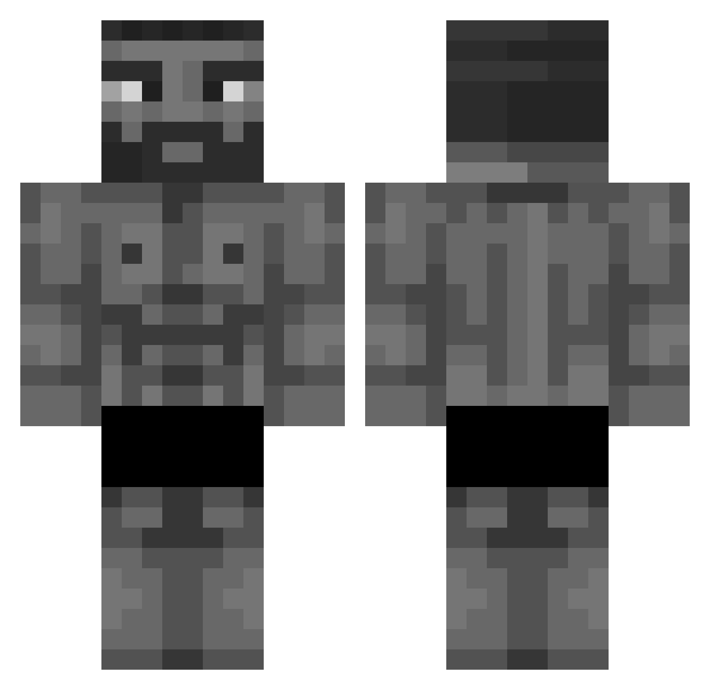 gustvooo Minecraft skin, front and back view
