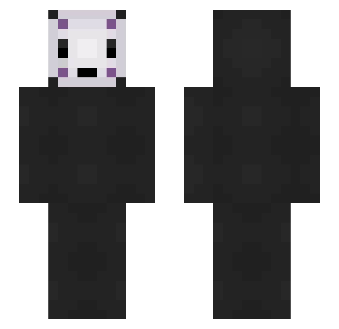 Bufarrio Minecraft skin, front and back view