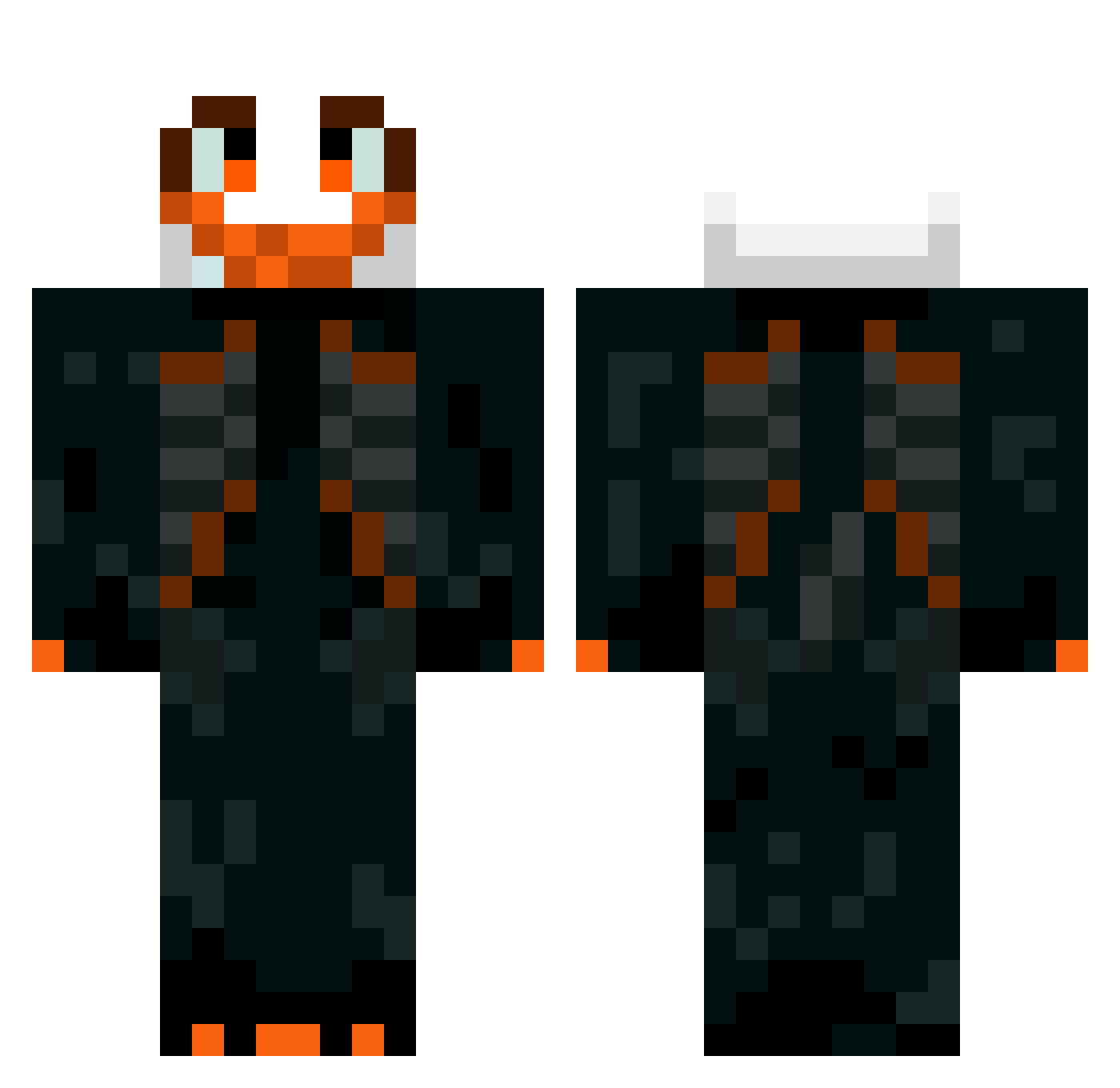 SireTango Minecraft skin, front and back view