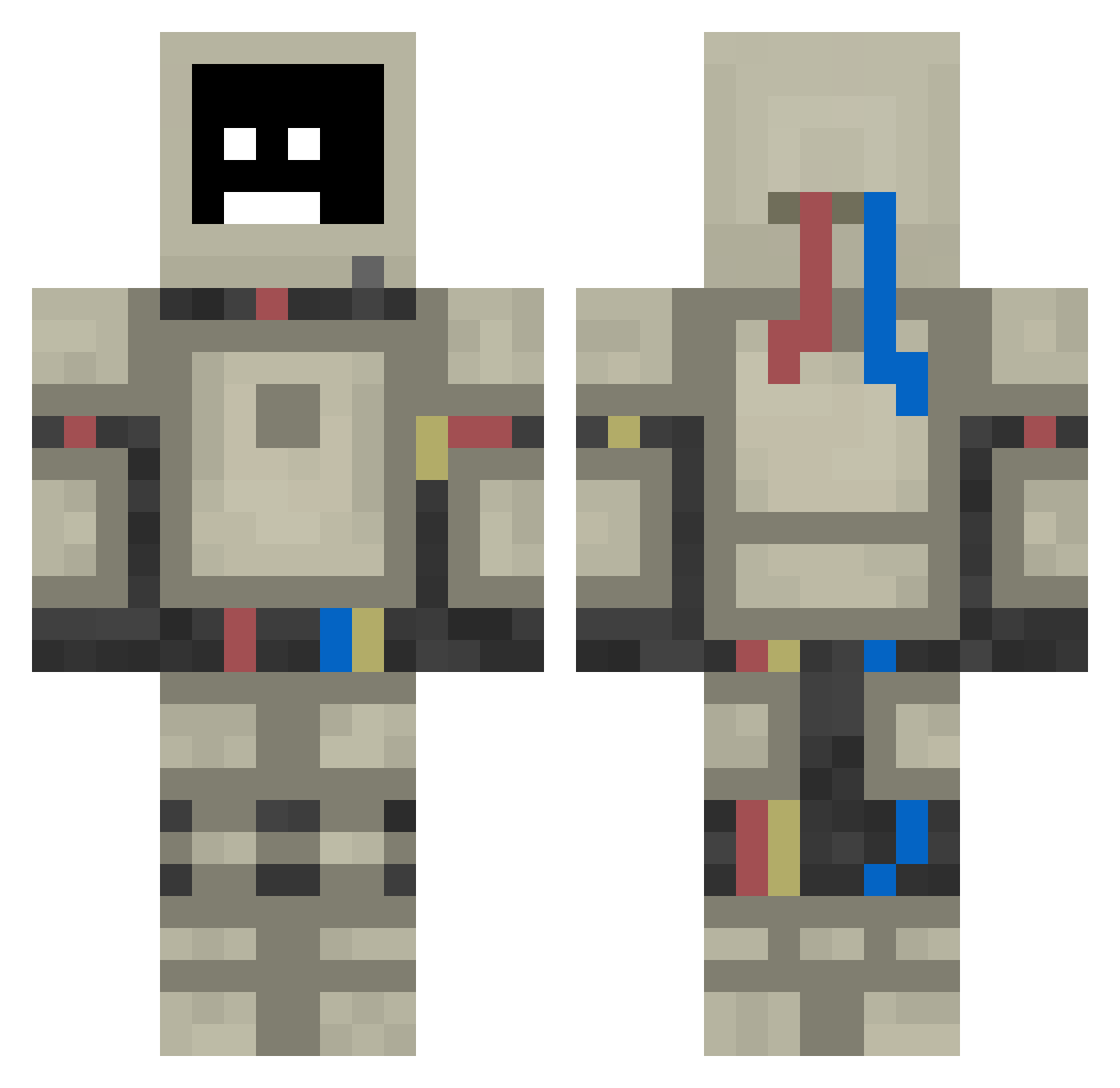 feliciano0647 Minecraft skin, front and back view