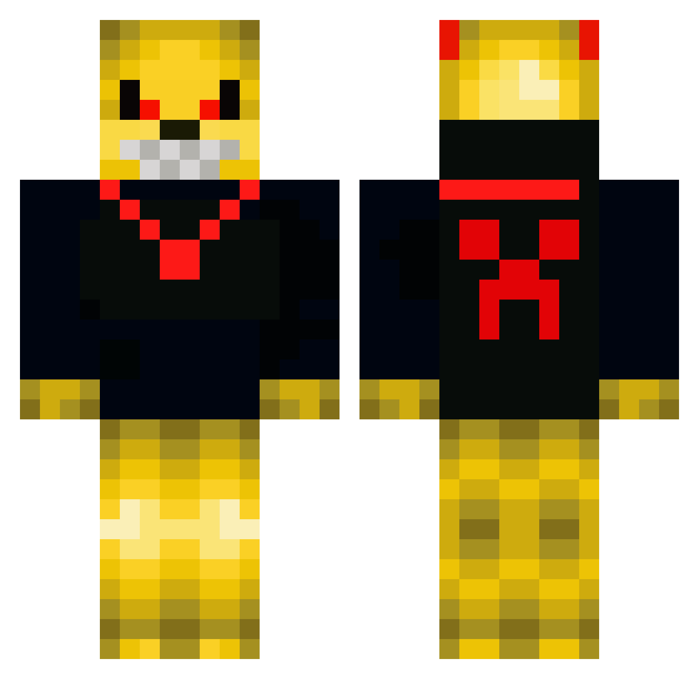 firewizerd Minecraft skin, front and back view
