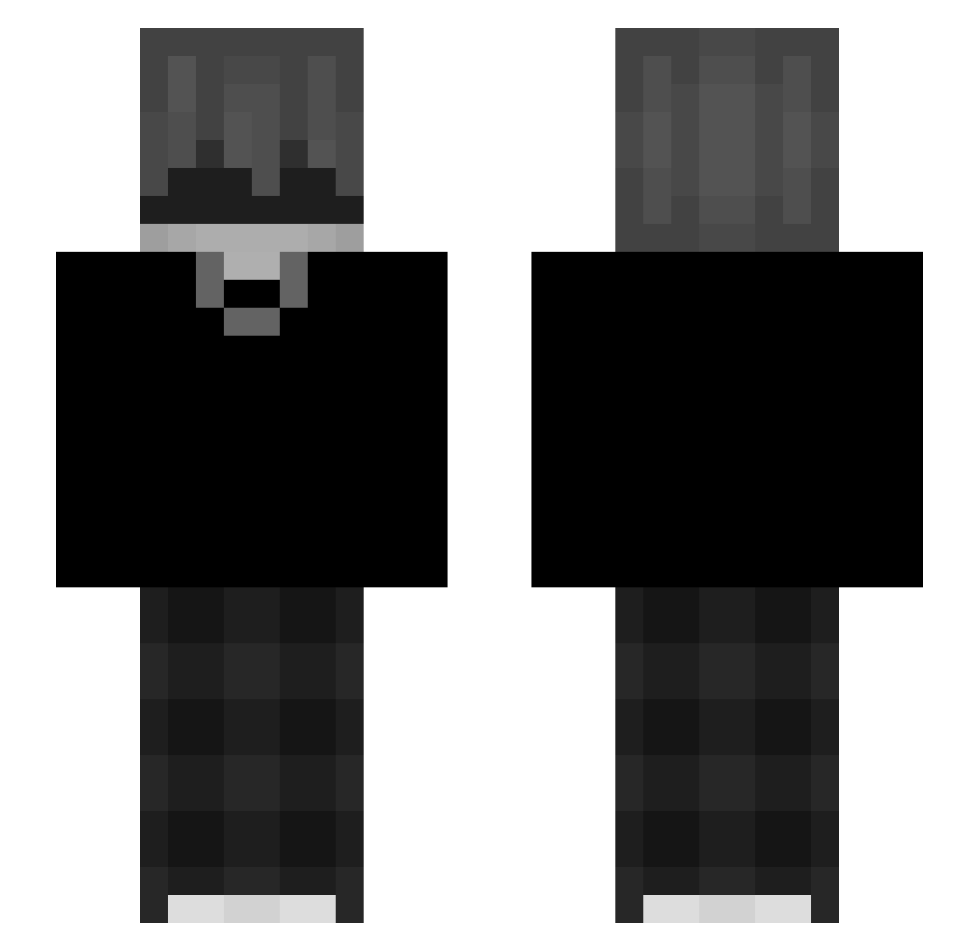 KyrianRay Minecraft skin, front and back view