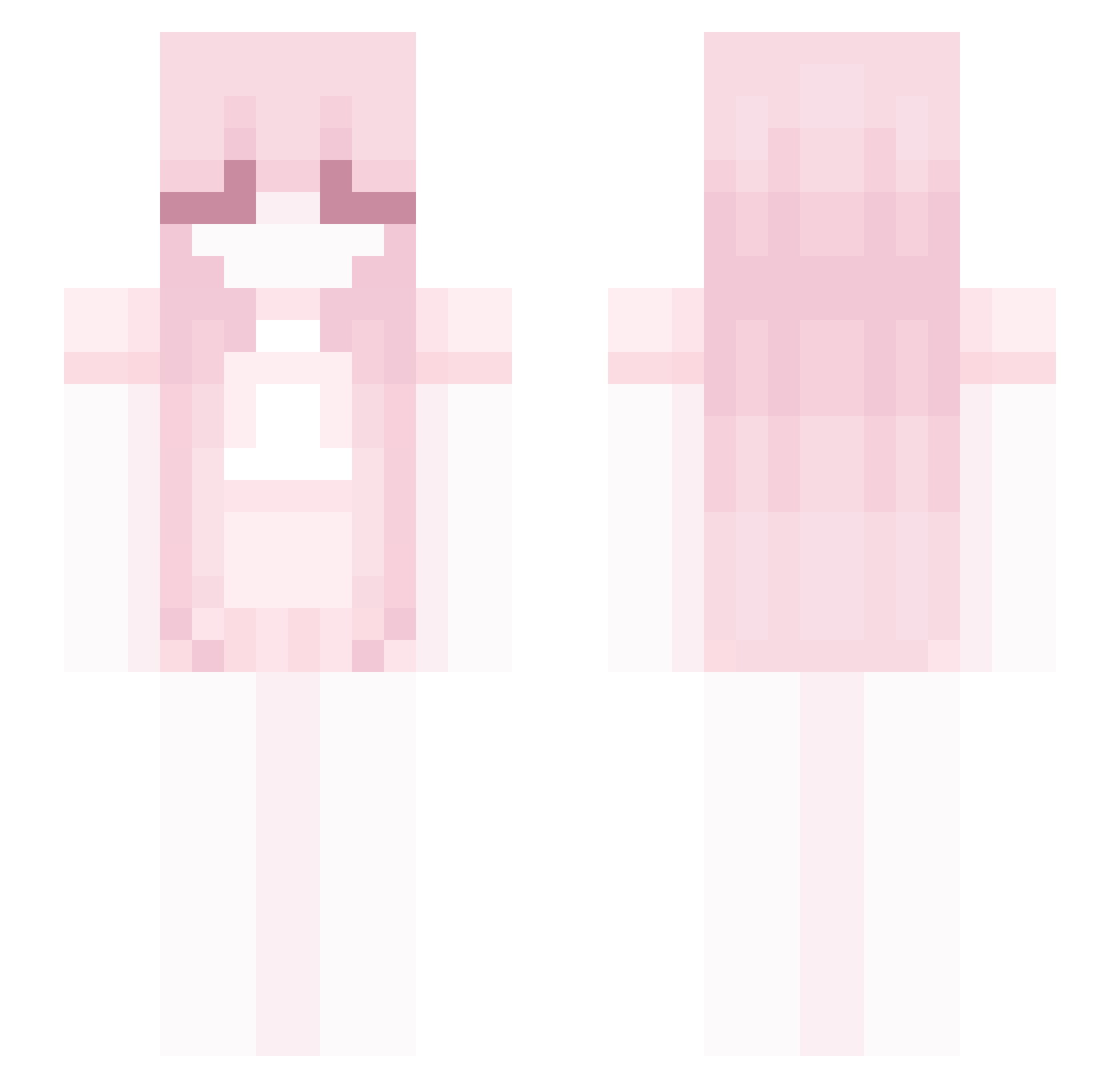 SkinnyYoungHot Minecraft skin, front and back view