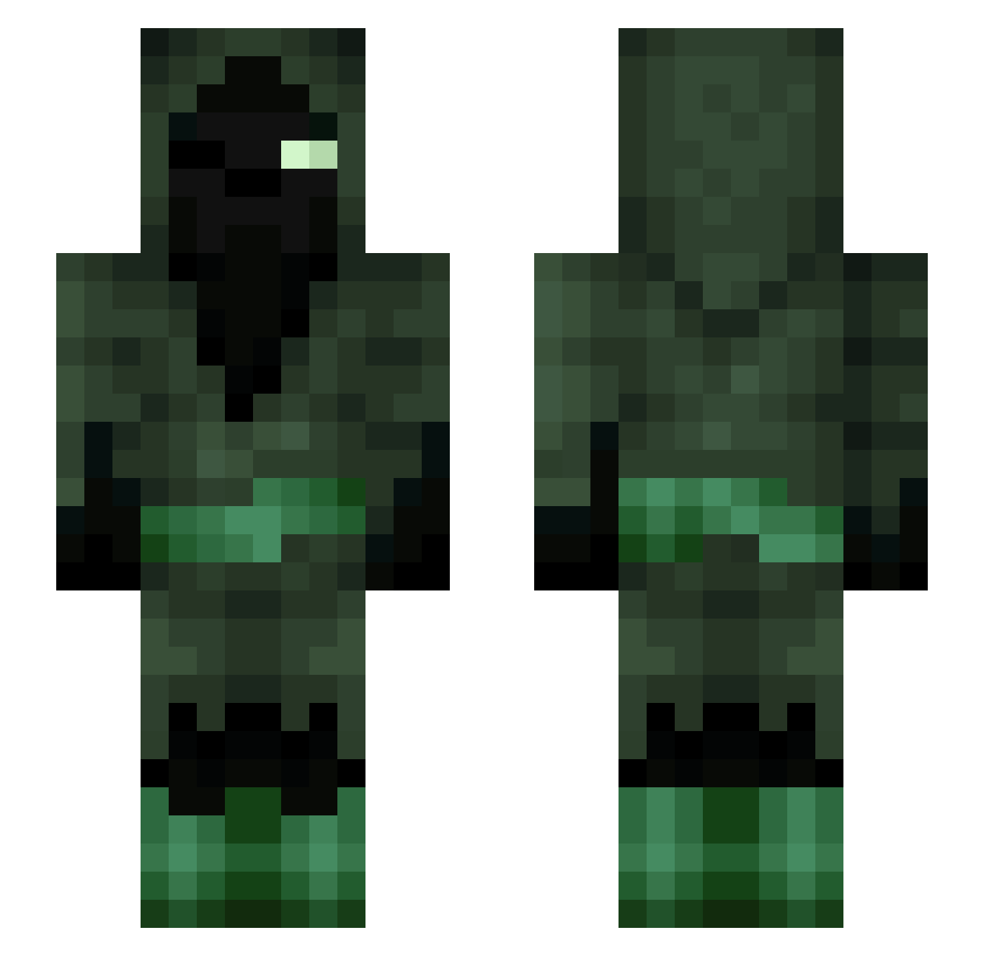 Altar_Lefty8626 Minecraft skin, front and back view