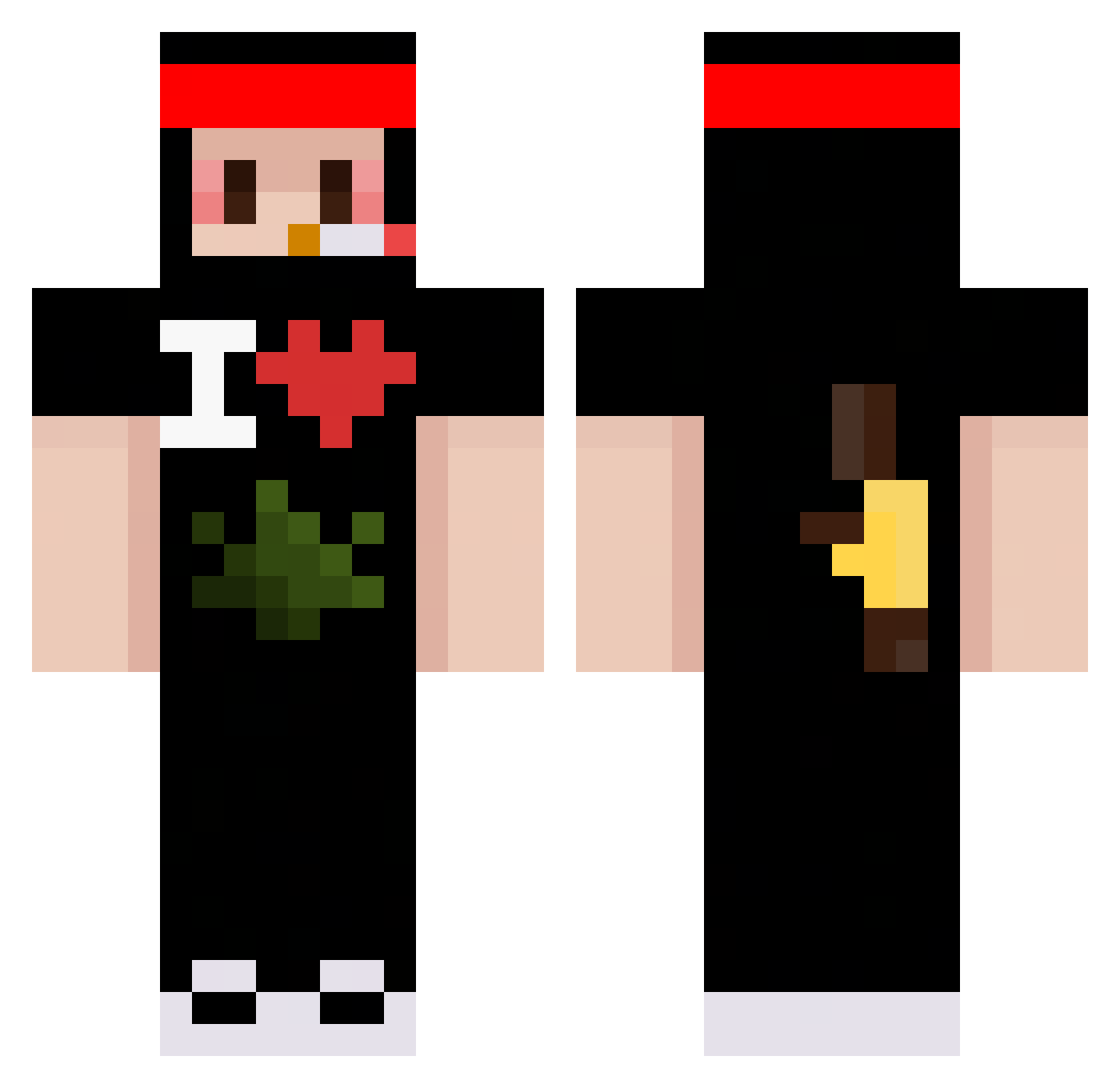 SkywarsPolice Minecraft skin, front and back view