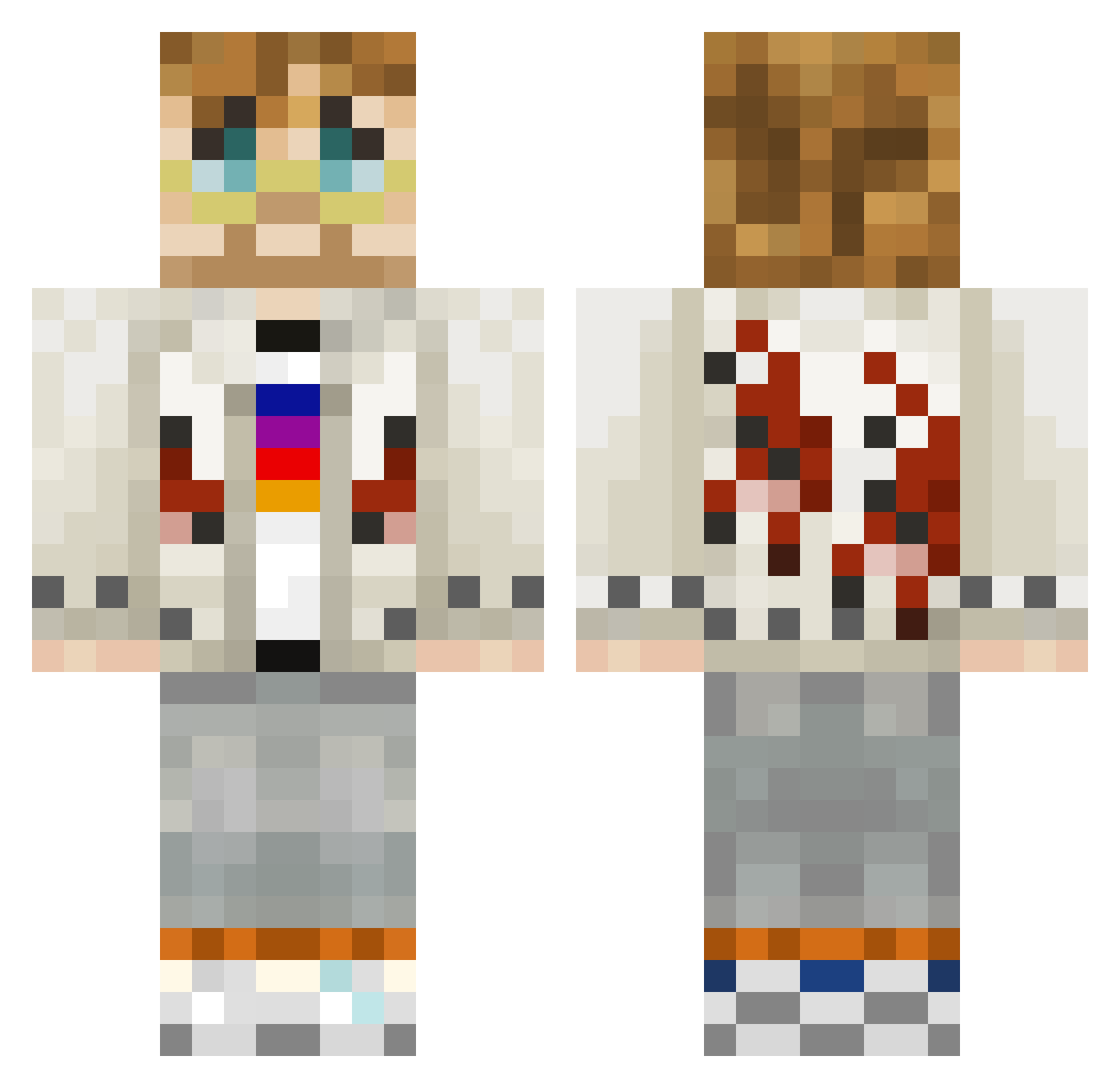 Asa_kite Minecraft skin, front and back view