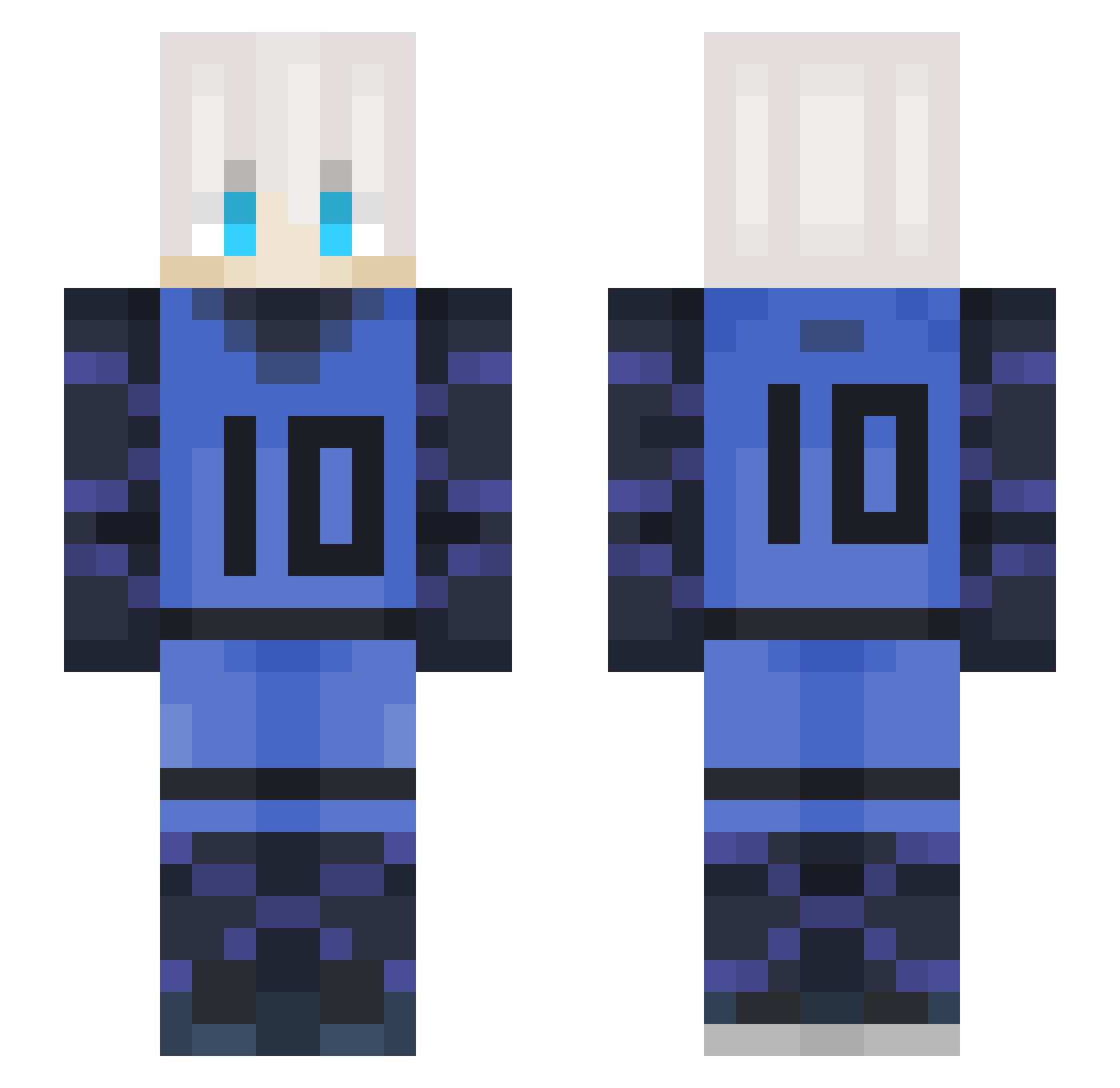 O_Nagi_Zz Minecraft skin, front and back view