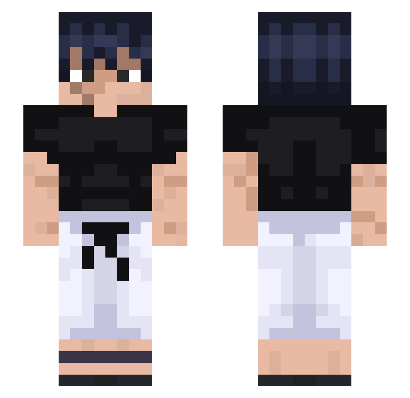 imadd Minecraft skin, front and back view