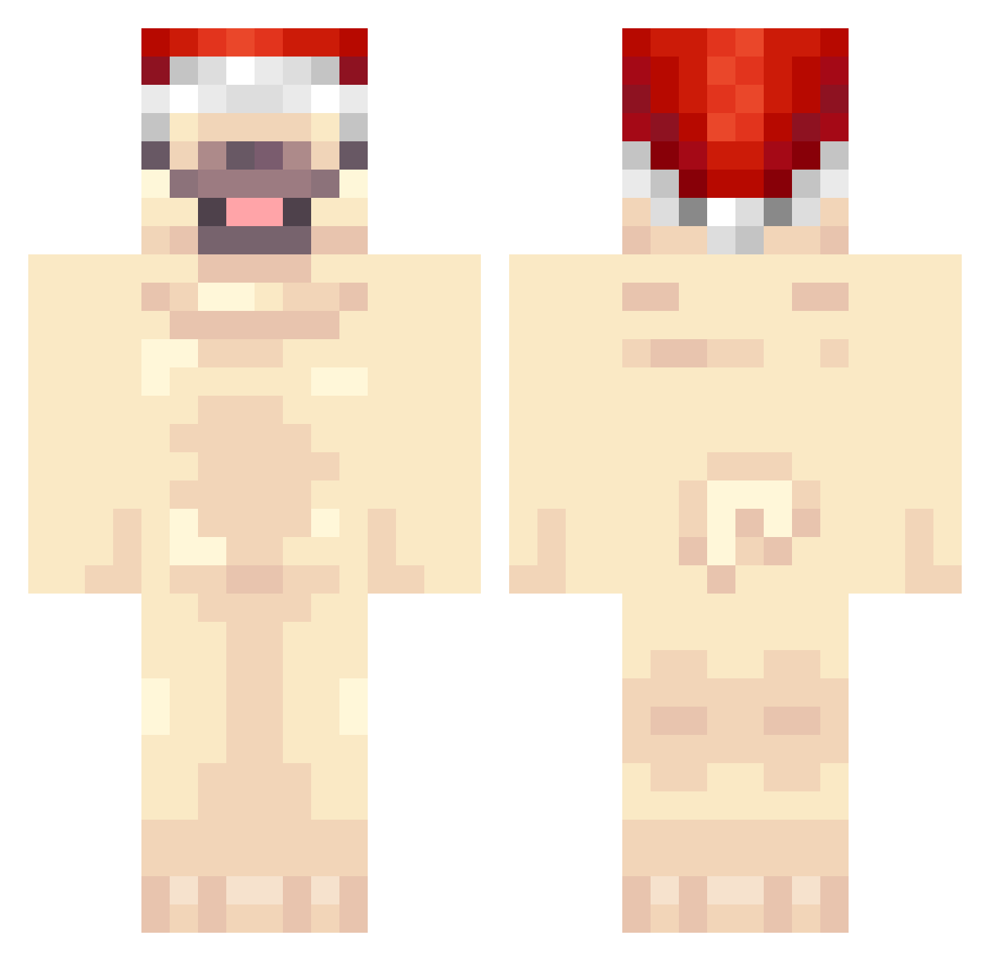 Mitrox_V2 Minecraft skin, front and back view