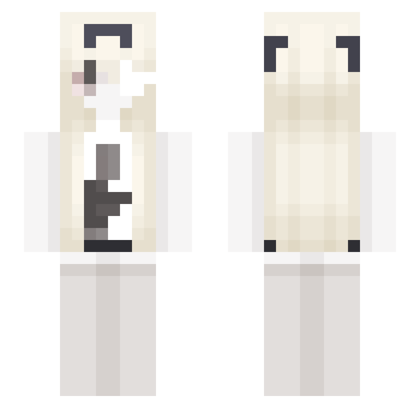 vszzi Minecraft skin, front and back view
