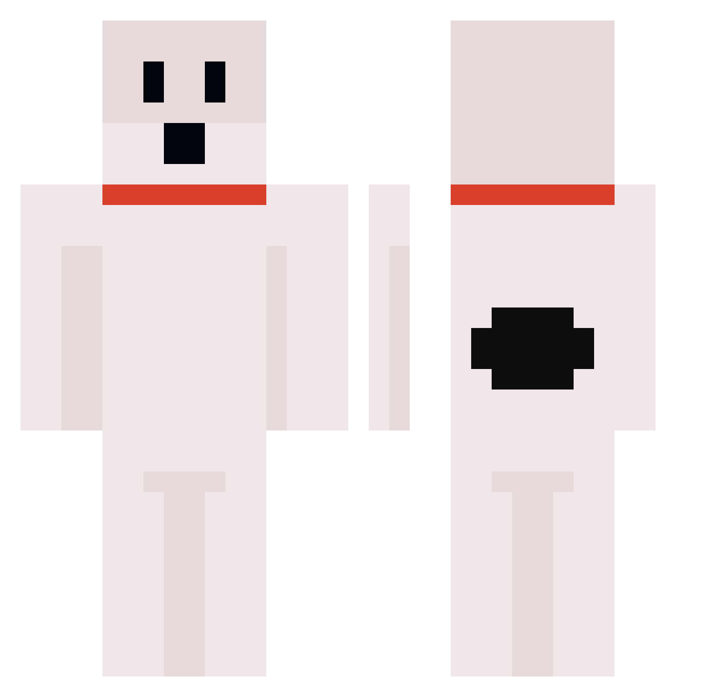 warmskull_ Minecraft skin, front and back view