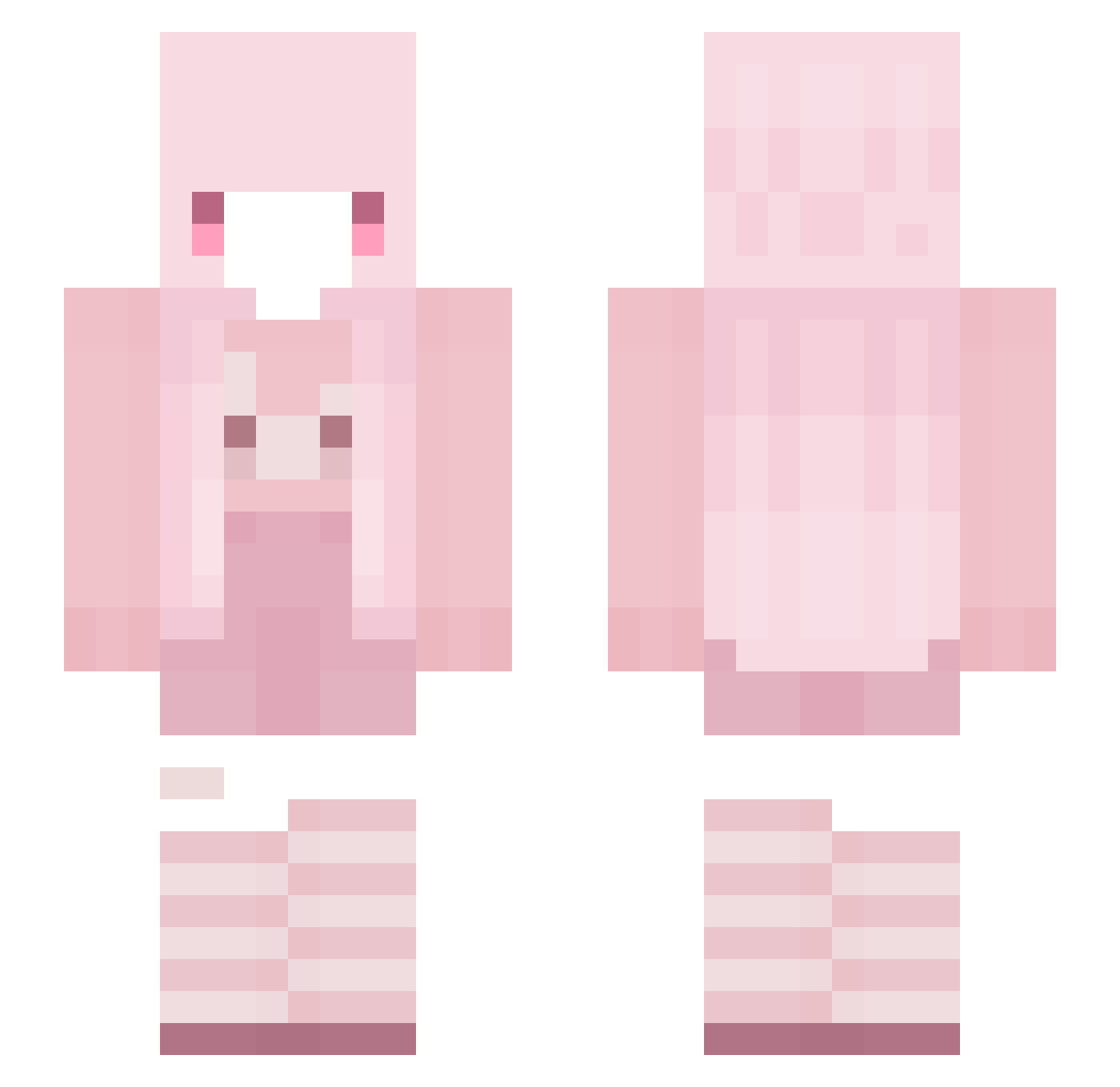 kaiisnotokay Minecraft skin, front and back view