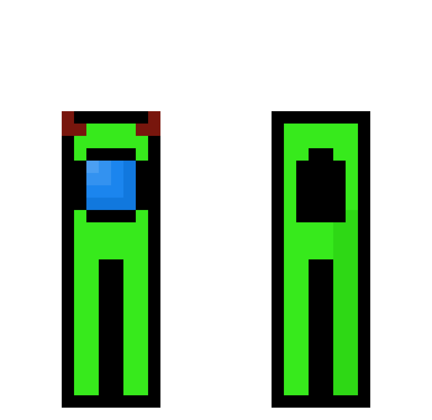 luiz1522 Minecraft skin, front and back view