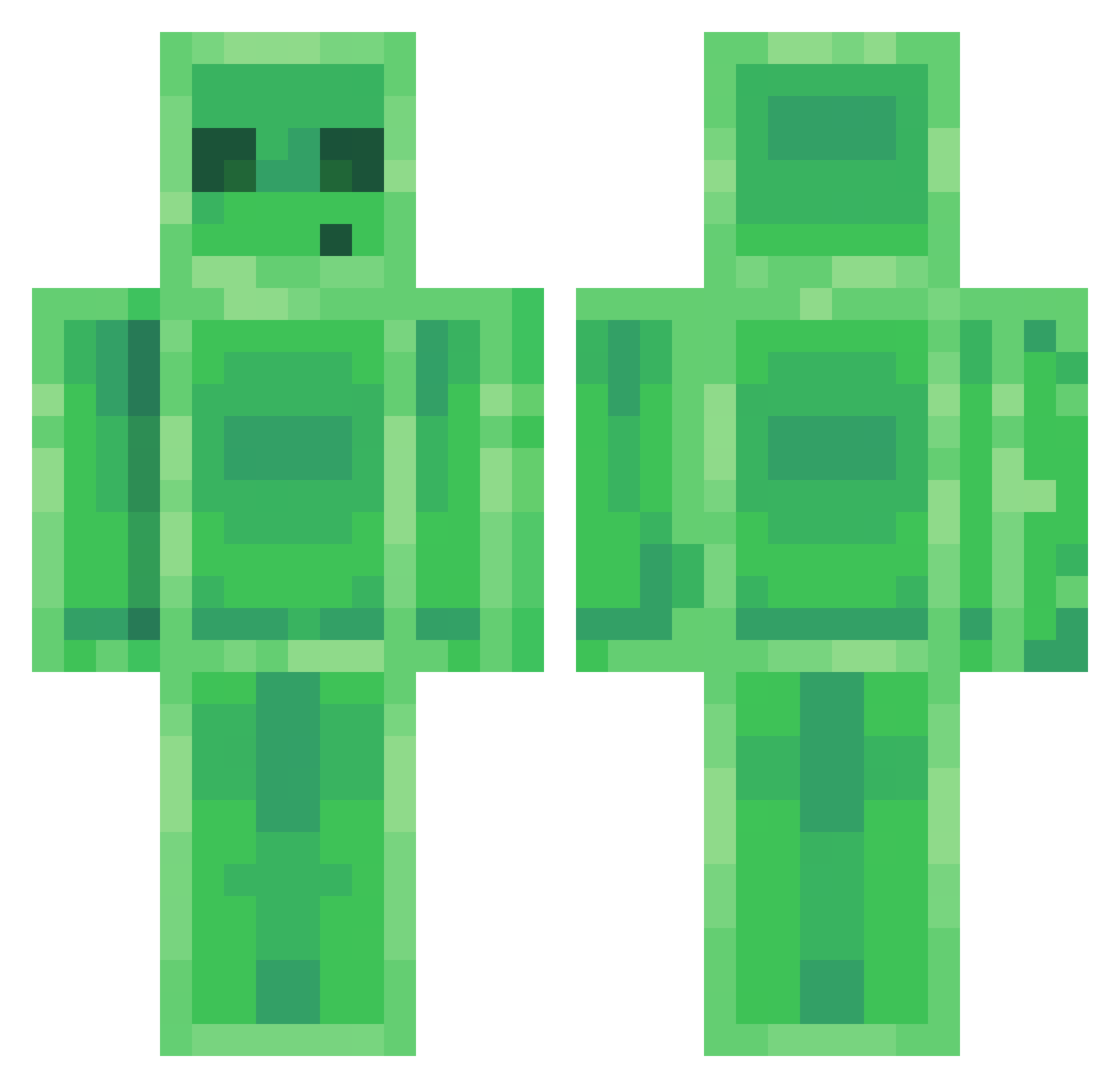 Valtsuliini Minecraft skin, front and back view