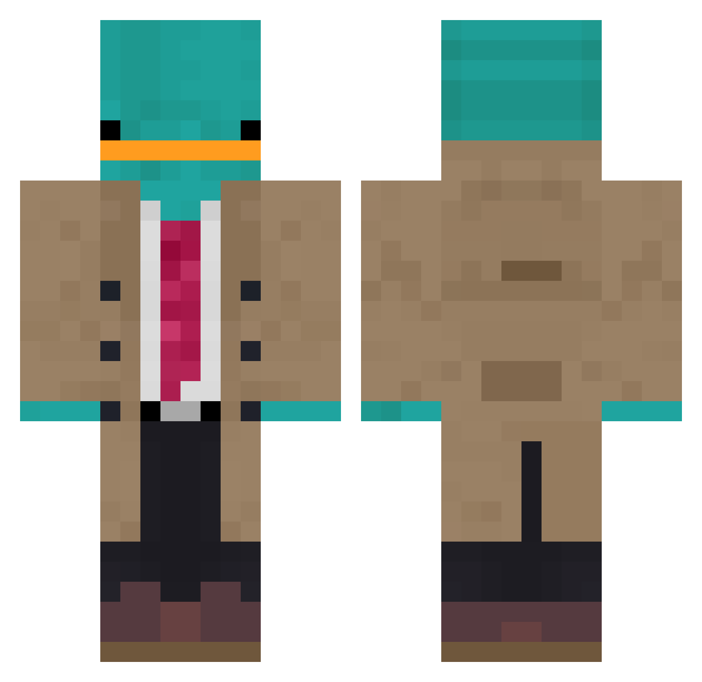 eliseliselis10 Minecraft skin, front and back view