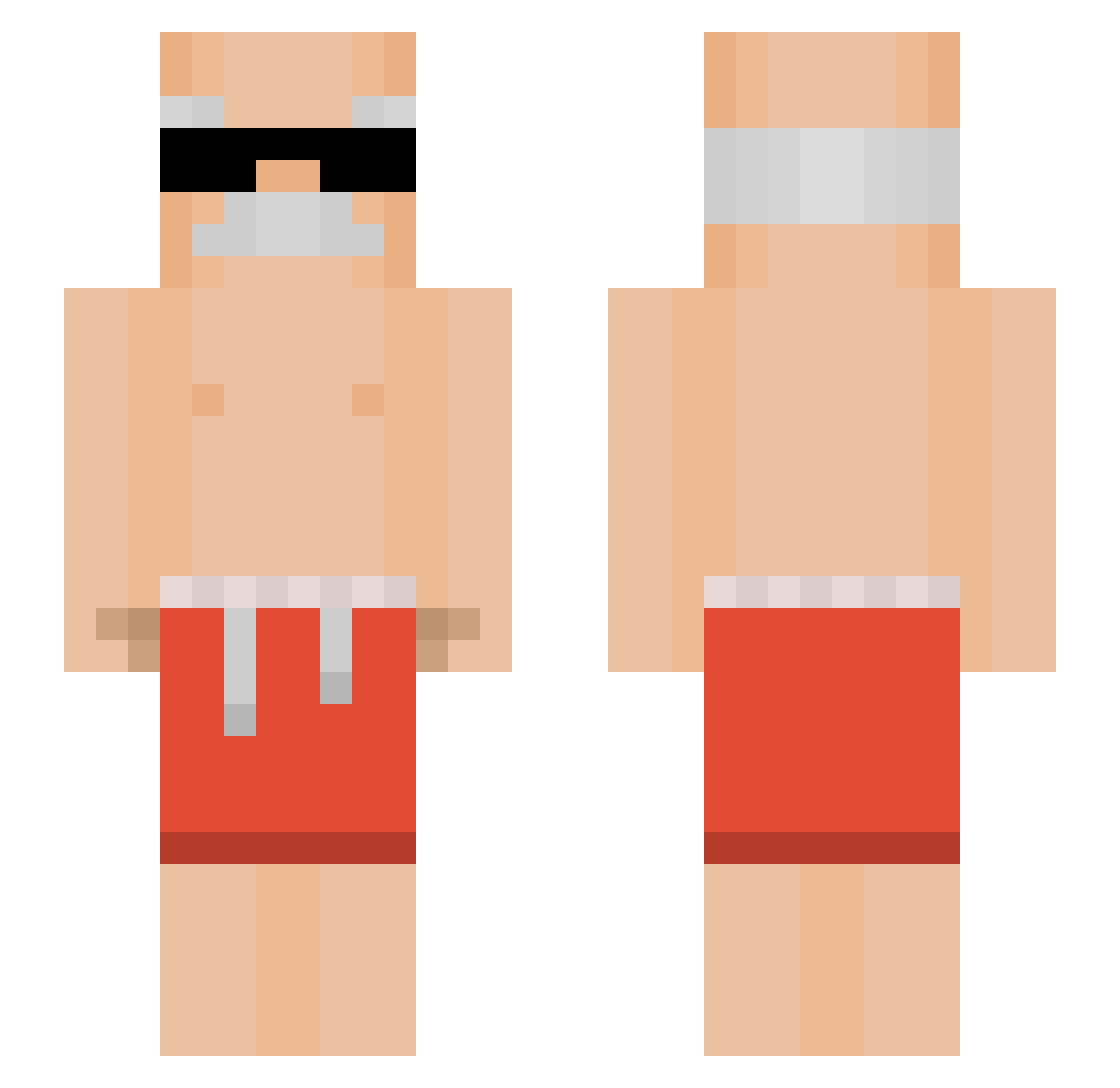 iLLoGiC0413 Minecraft skin, front and back view