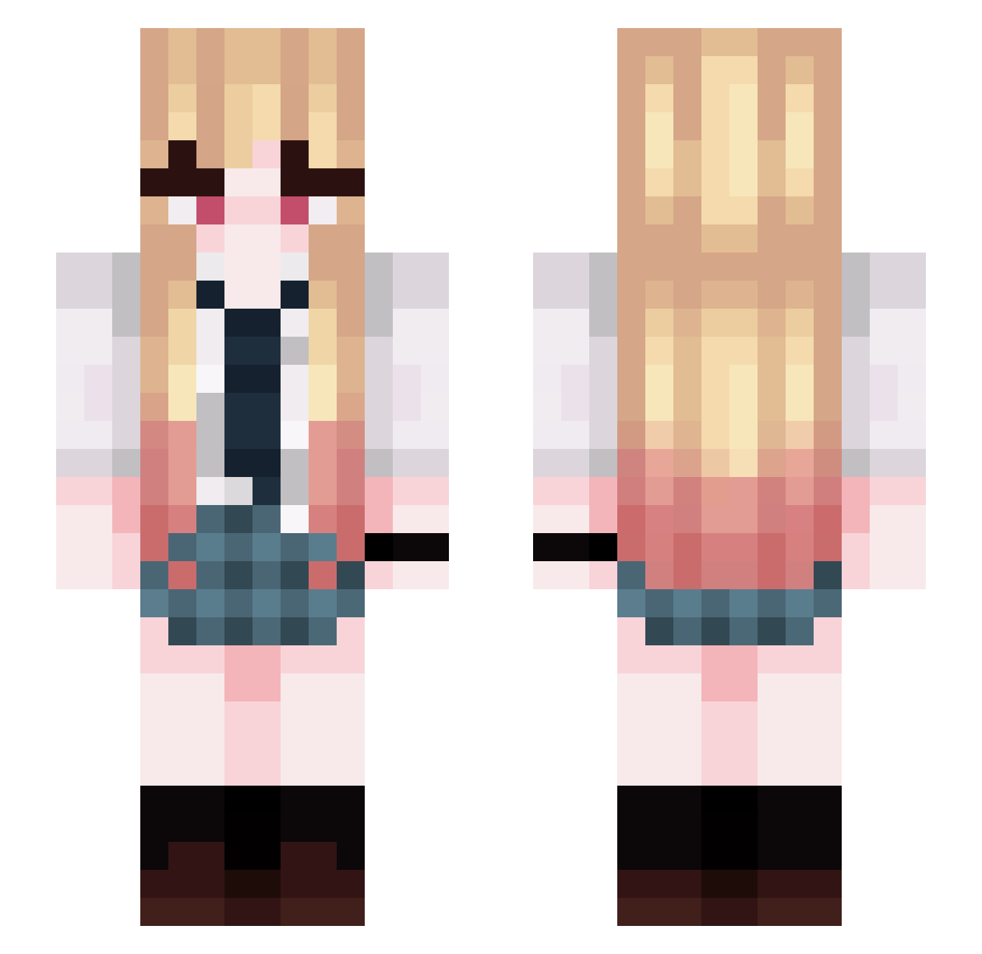 sohryu_ Minecraft skin, front and back view