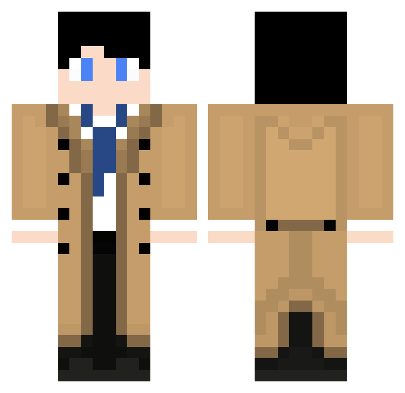 MartiSon_ Minecraft skin, front and back view