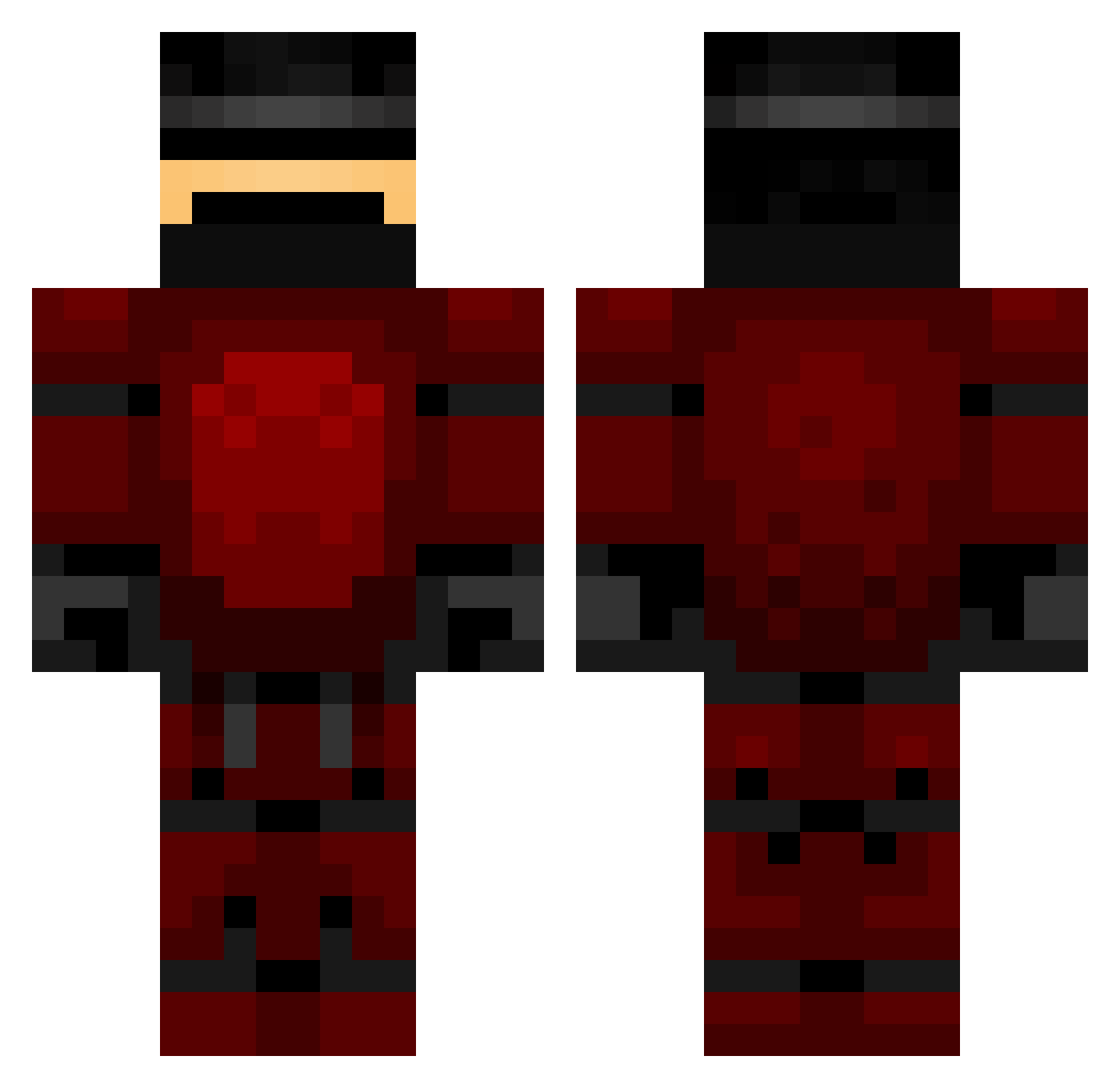 LinhDriftwuaUwU Minecraft skin, front and back view