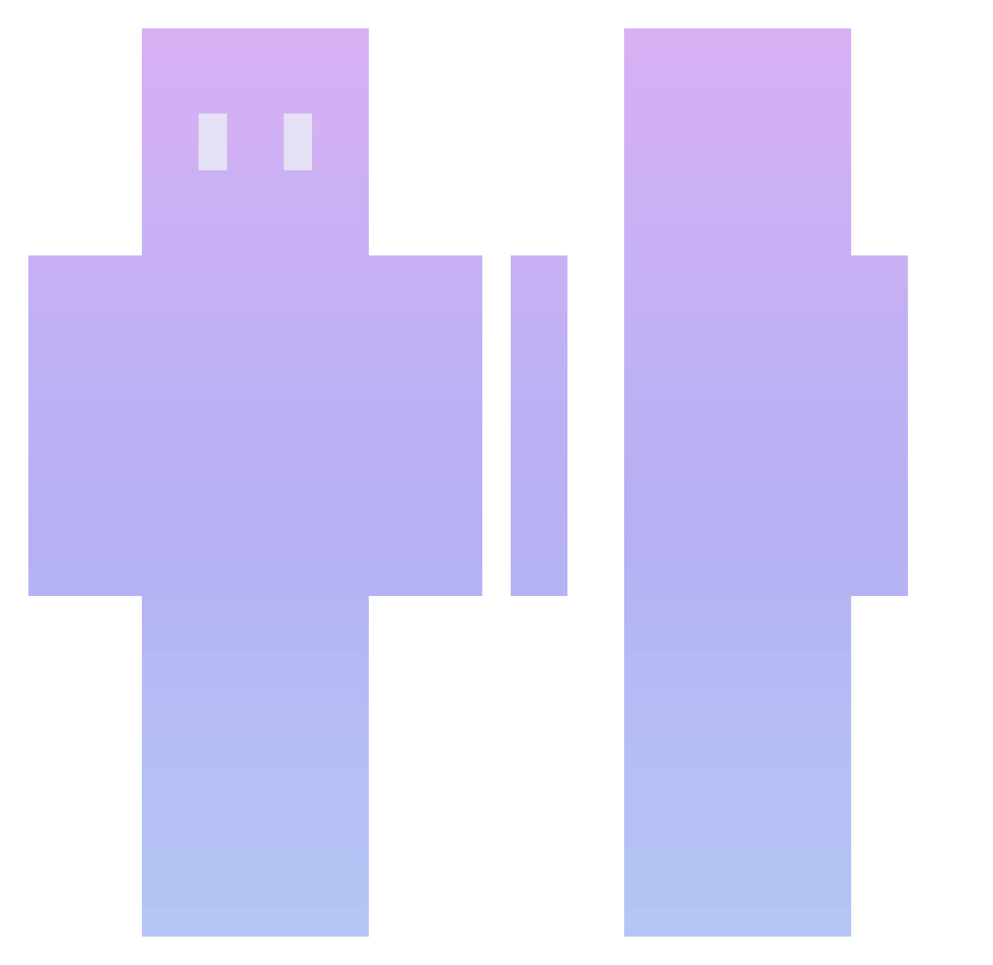 lys3rgic Minecraft skin, front and back view
