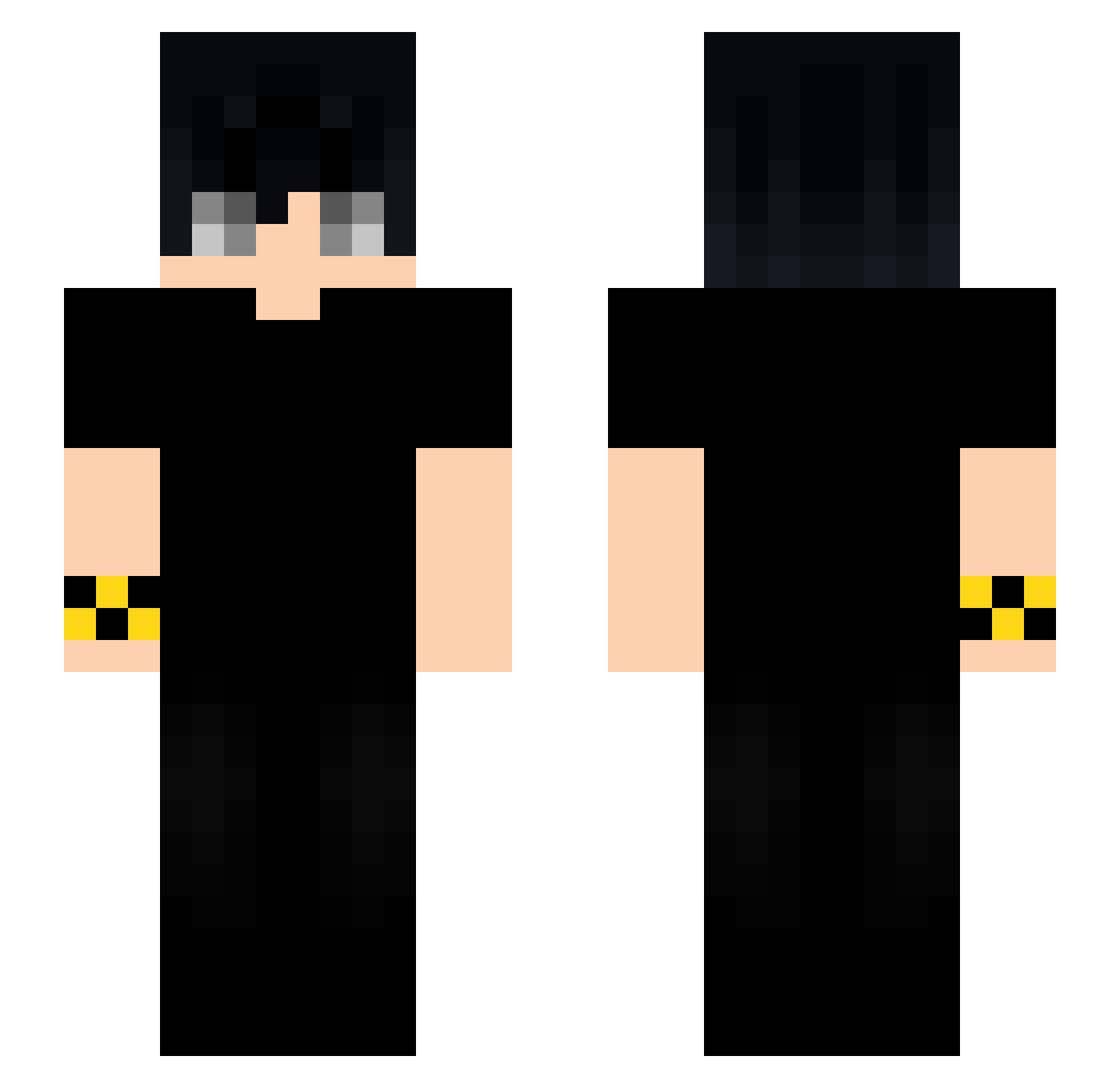 magico10 Minecraft skin, front and back view