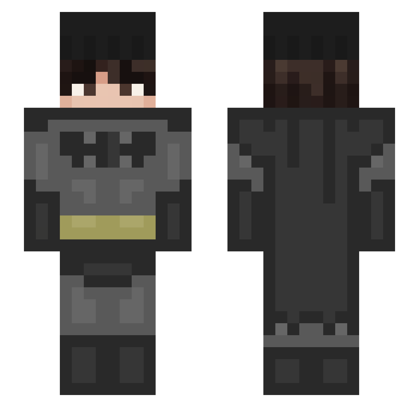 Kyzoin Minecraft skin, front and back view