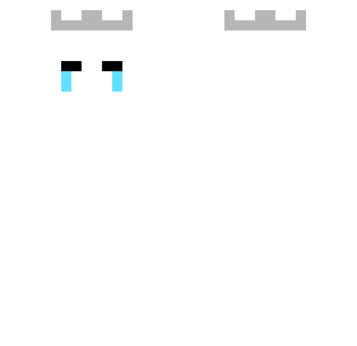 Reco1lz Minecraft skin, front and back view