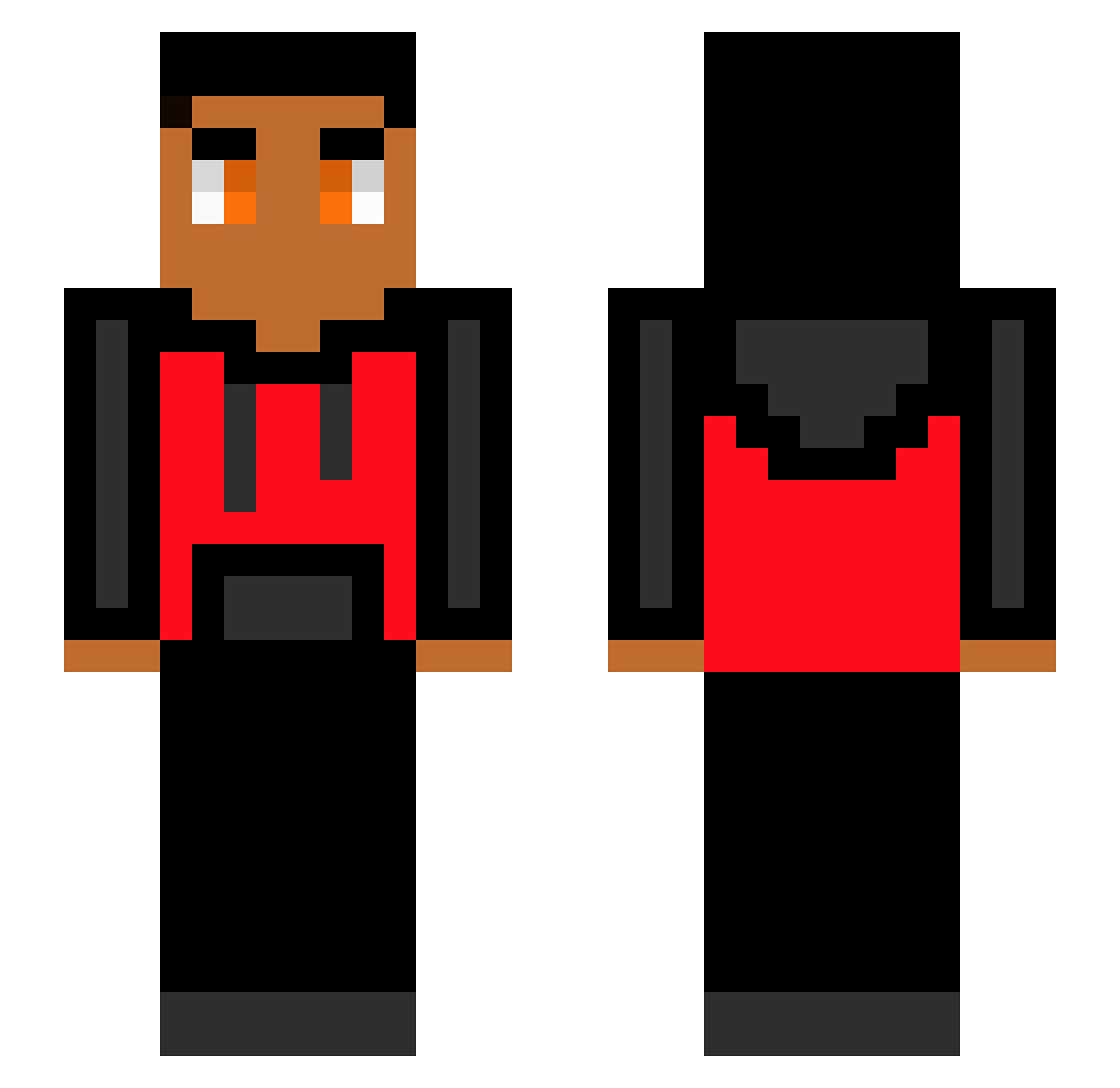 IsaacXD__ Minecraft skin, front and back view
