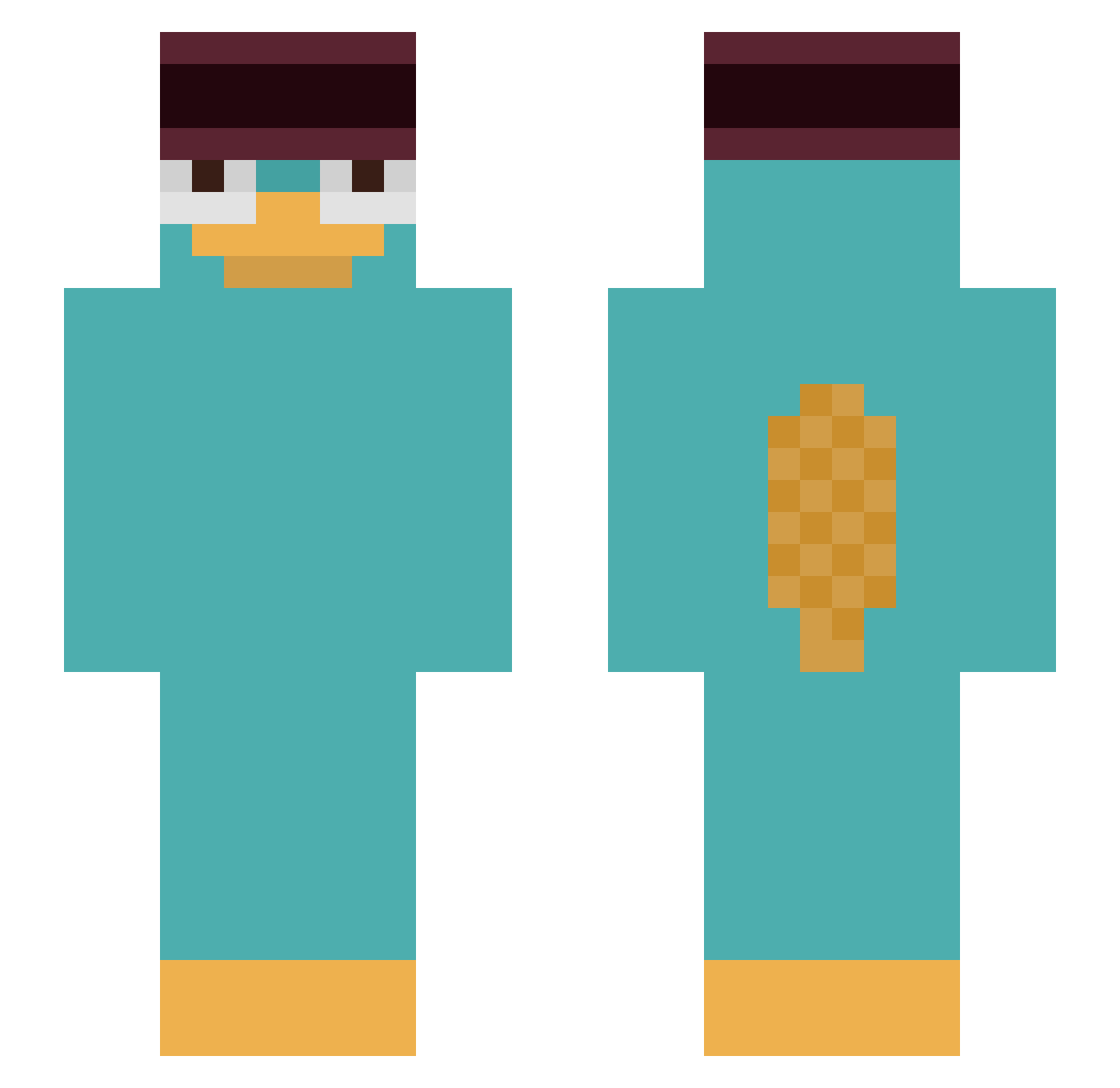 Dylan_a_225 Minecraft skin, front and back view