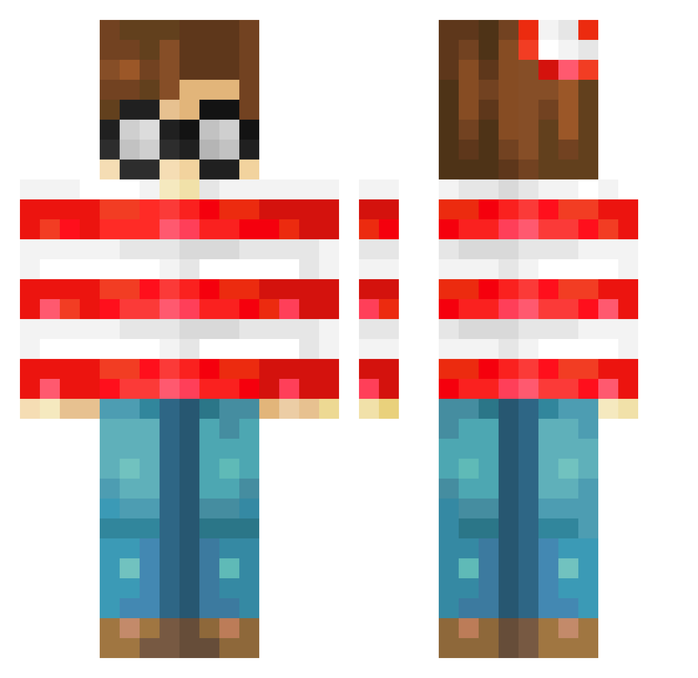drieszewies Minecraft skin, front and back view