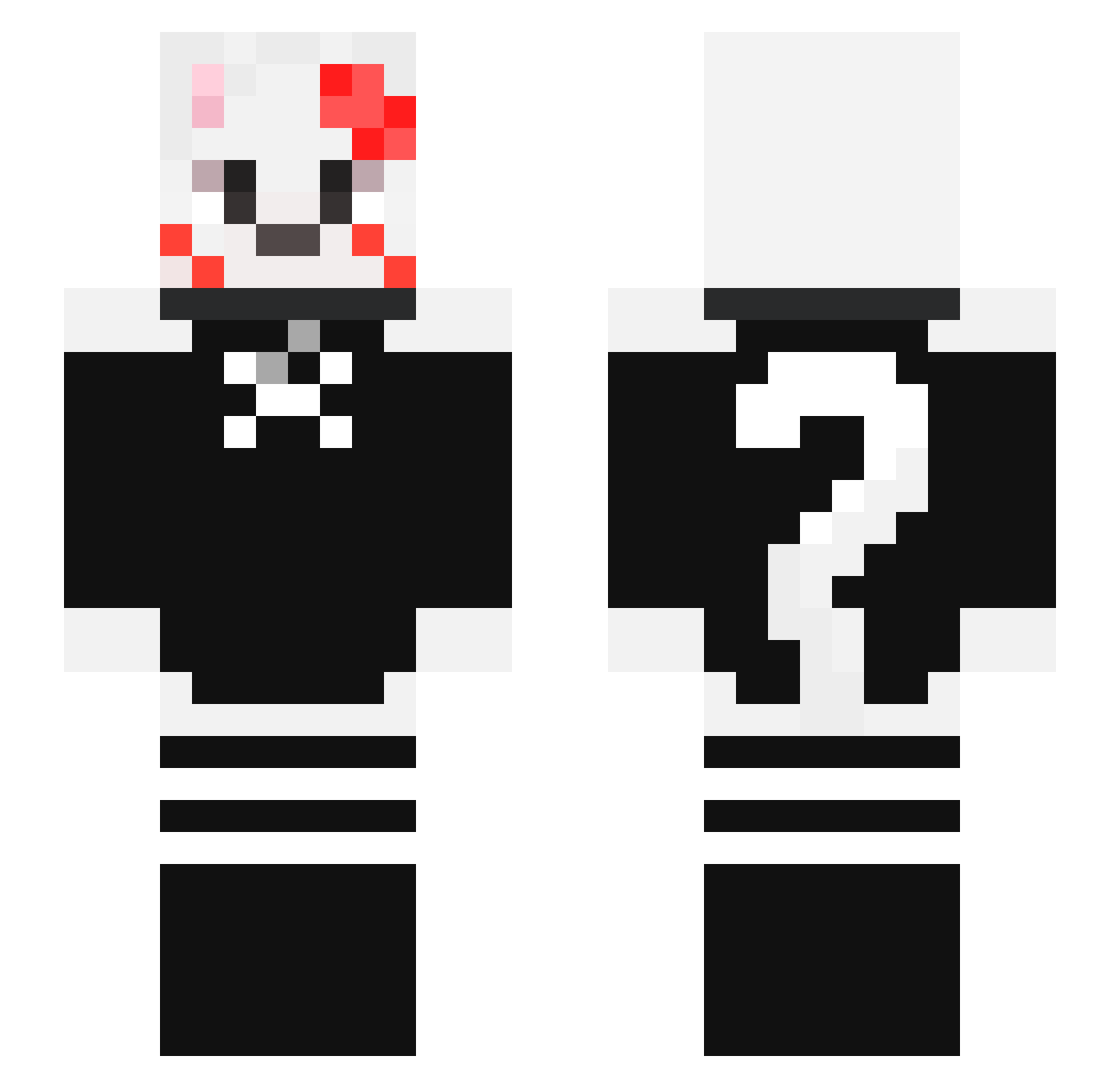 OxyCody Minecraft skin, front and back view