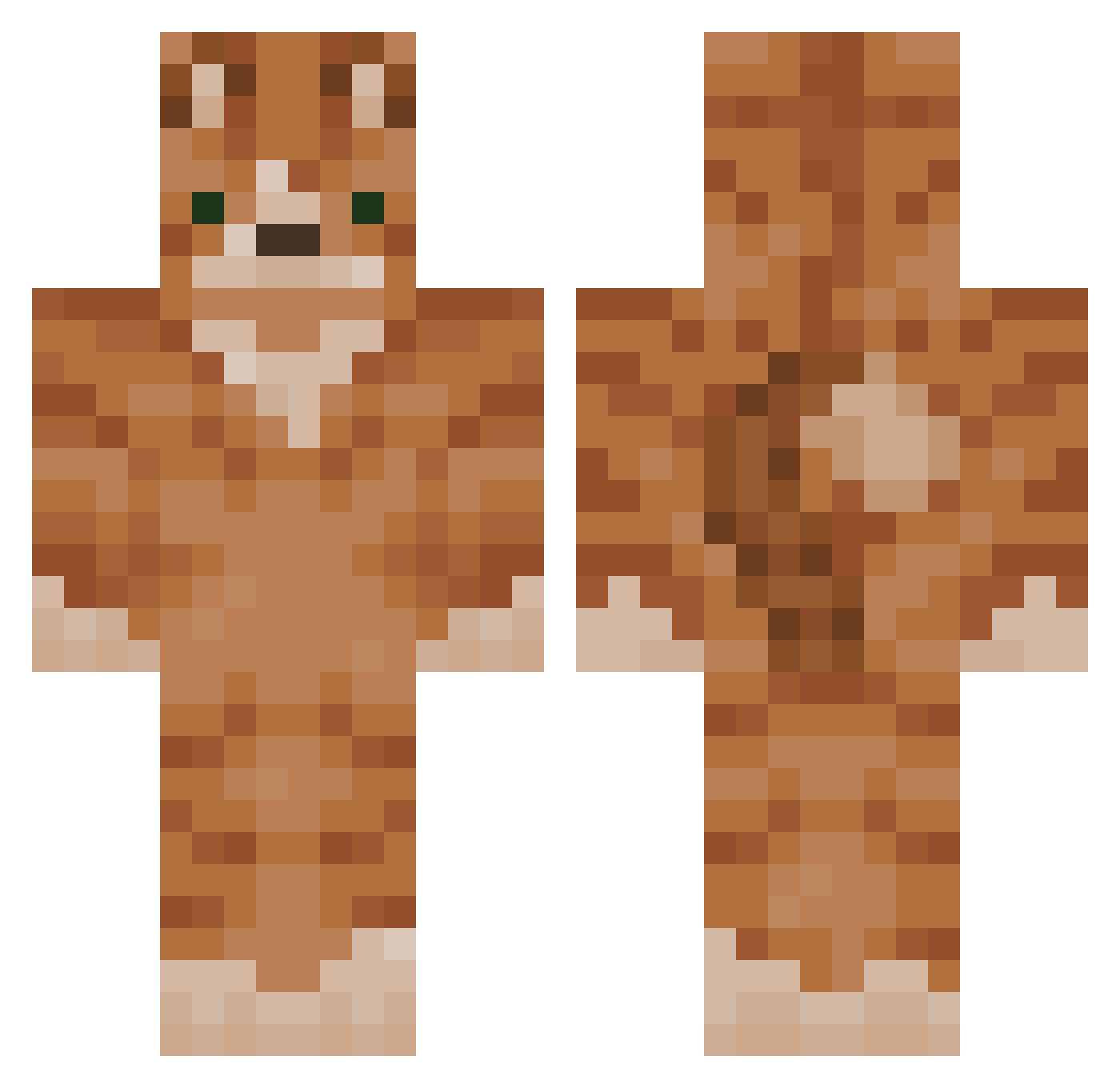 connorm0511 Minecraft skin, front and back view