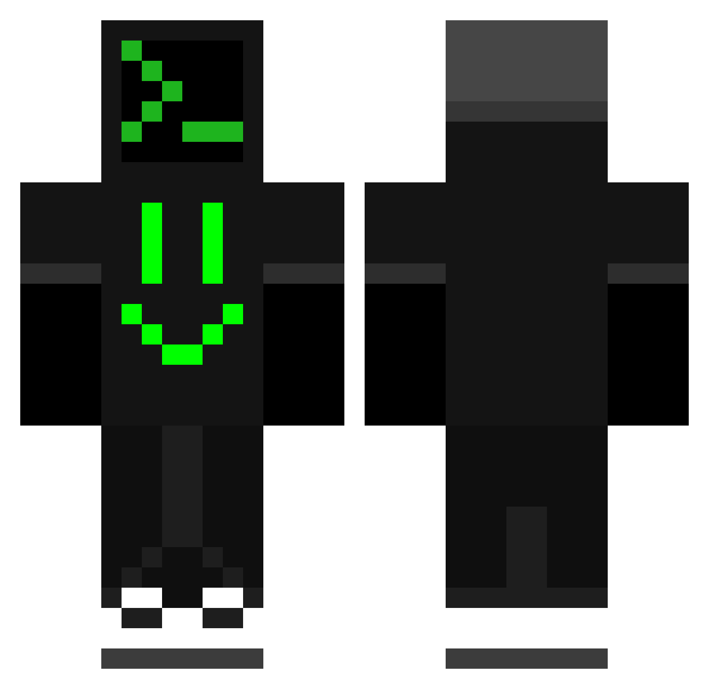 bigmakakapupsik Minecraft skin, front and back view