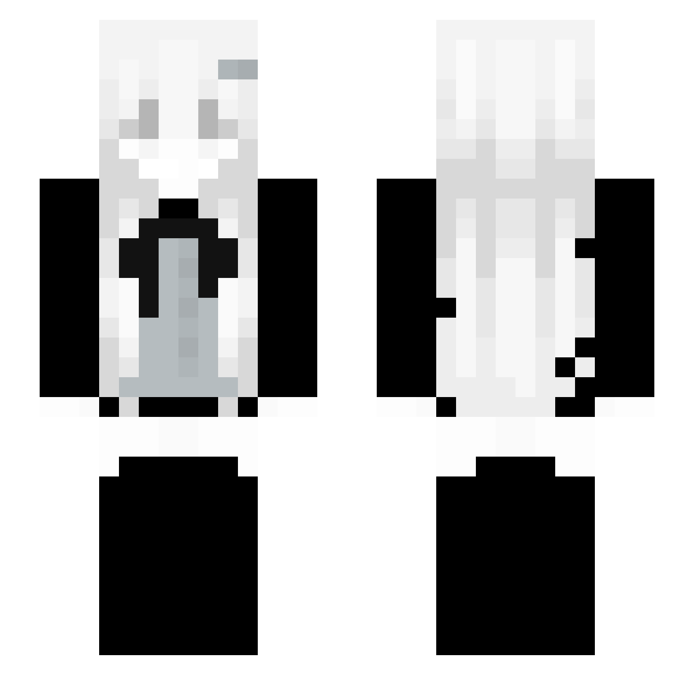 Qarez_ Minecraft skin, front and back view