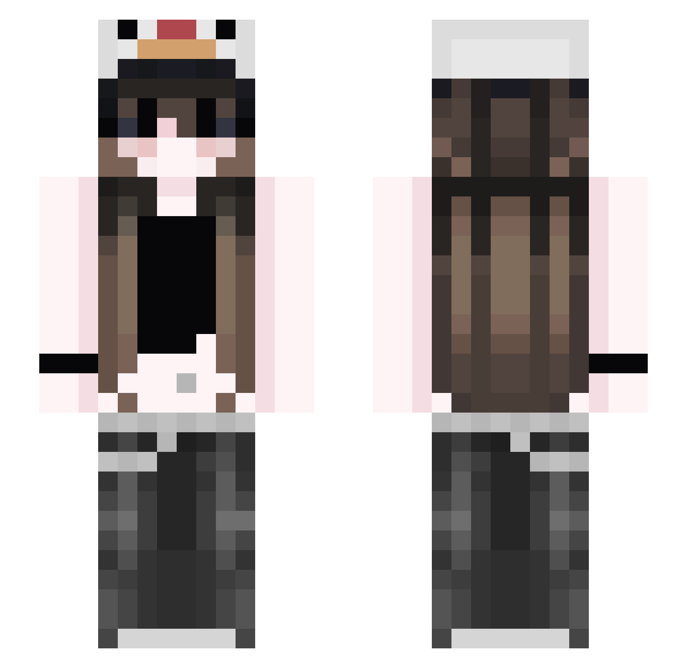 sonicolover Minecraft skin, front and back view