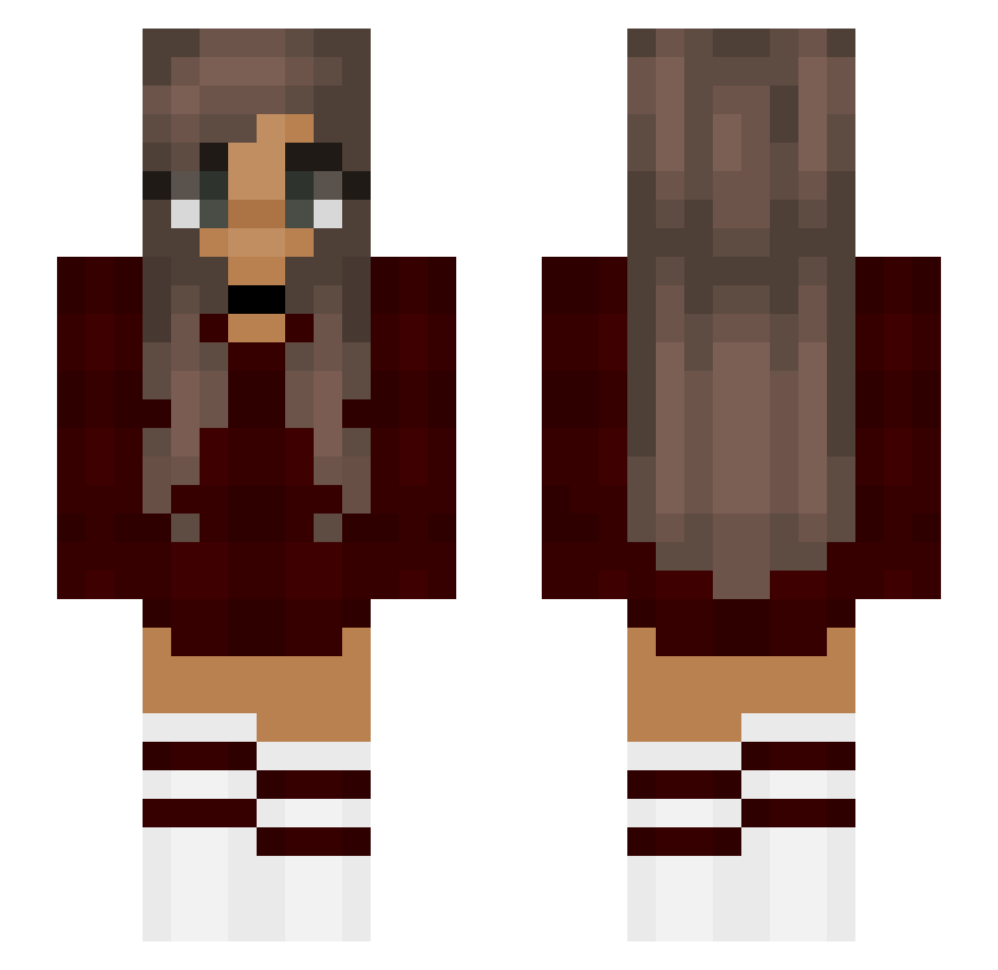 Maelyx__ Minecraft skin, front and back view