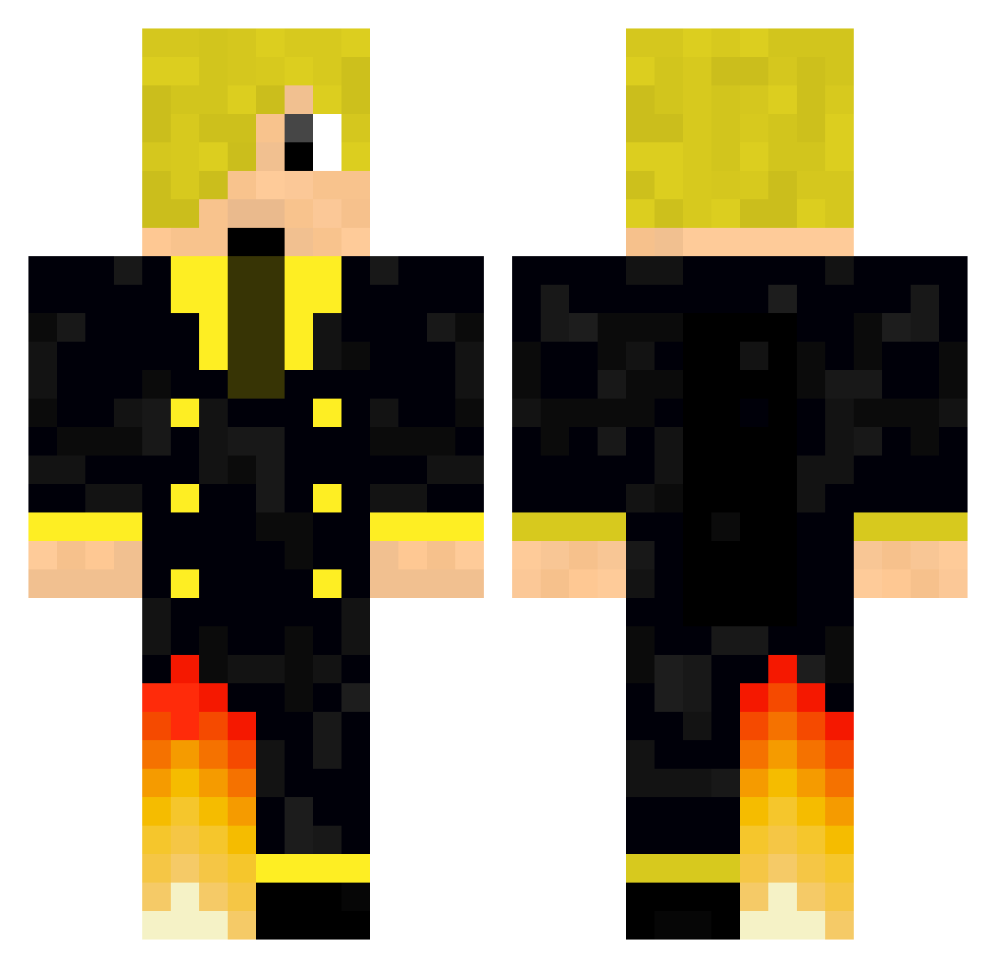 _Rappy_The_Pro_ Minecraft skin, front and back view