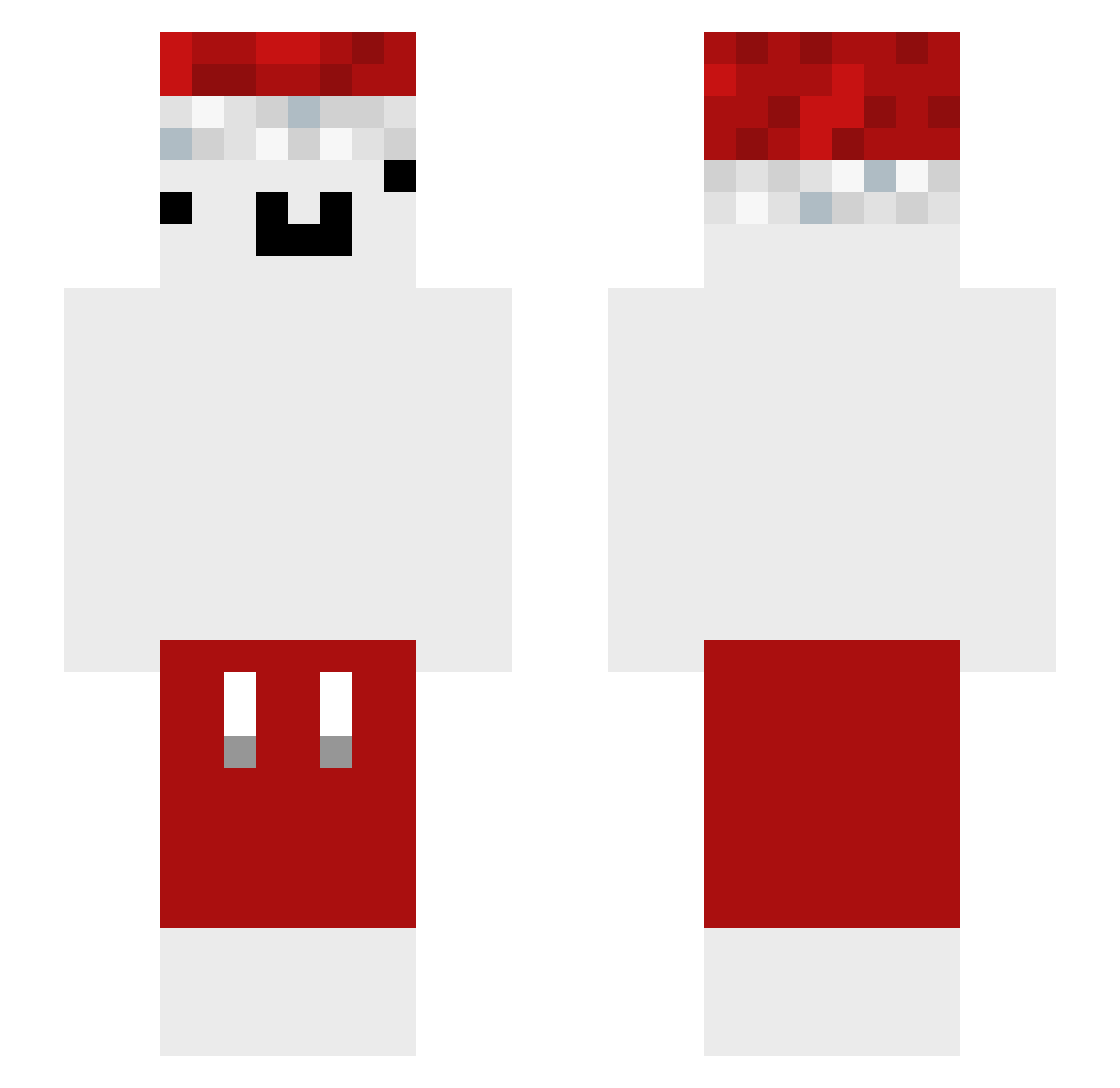 TMKarlsen Minecraft skin, front and back view