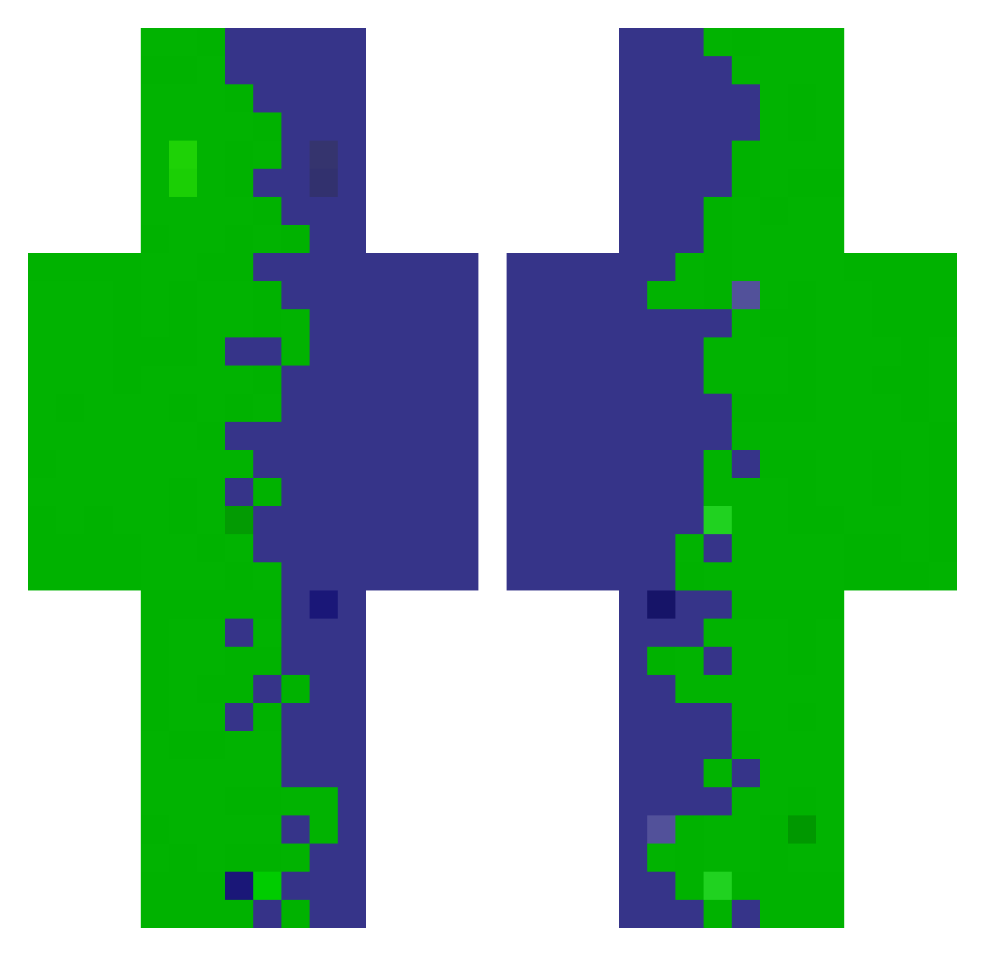 rizespor Minecraft skin, front and back view