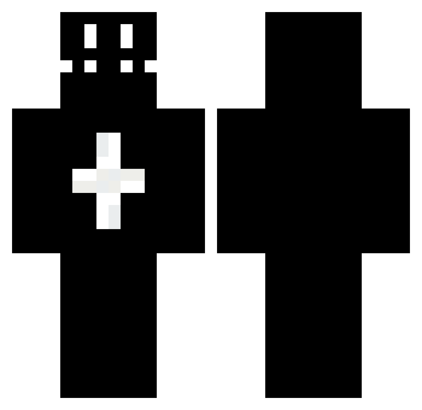 16pointasterisk Minecraft skin, front and back view