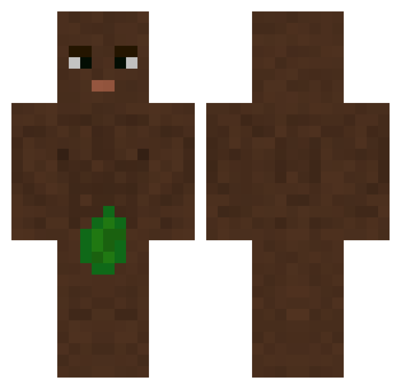 s0uluu Minecraft skin, front and back view