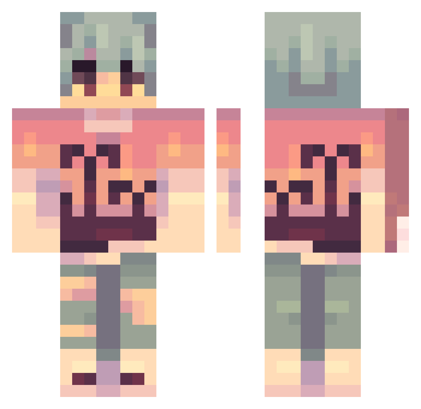 Stephers1213 Minecraft skin, front and back view