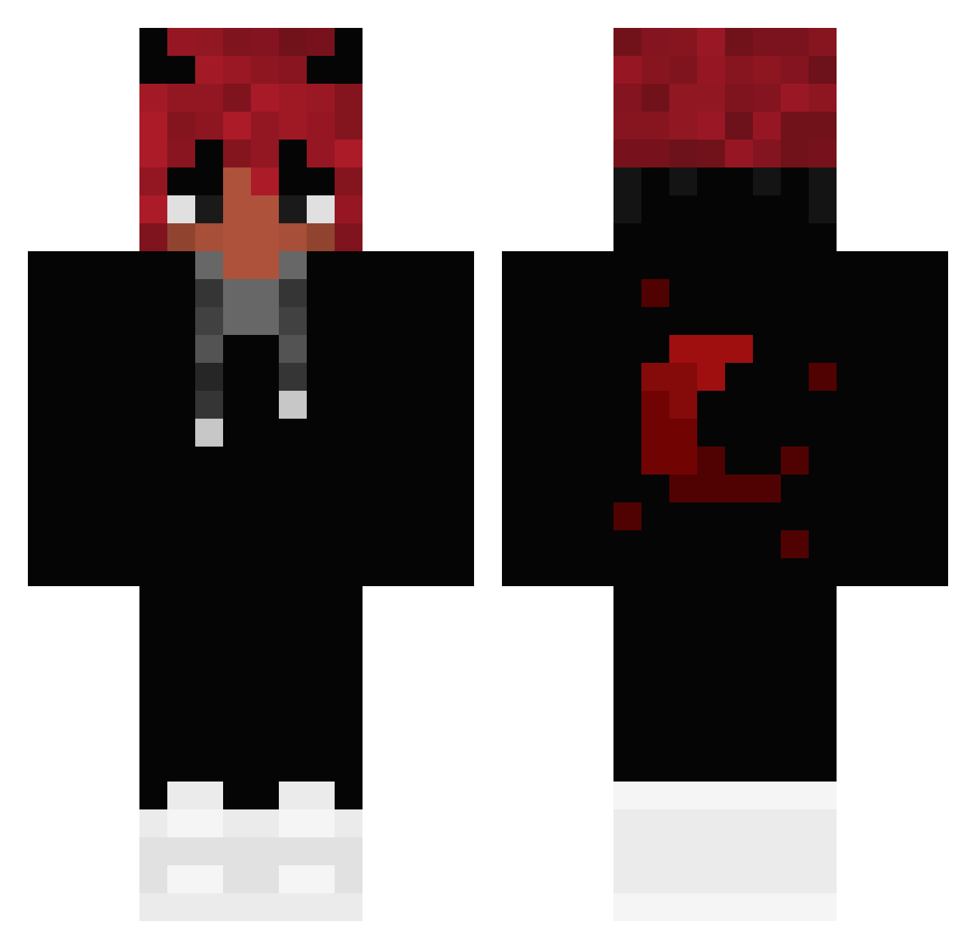 INutPloy Minecraft skin, front and back view